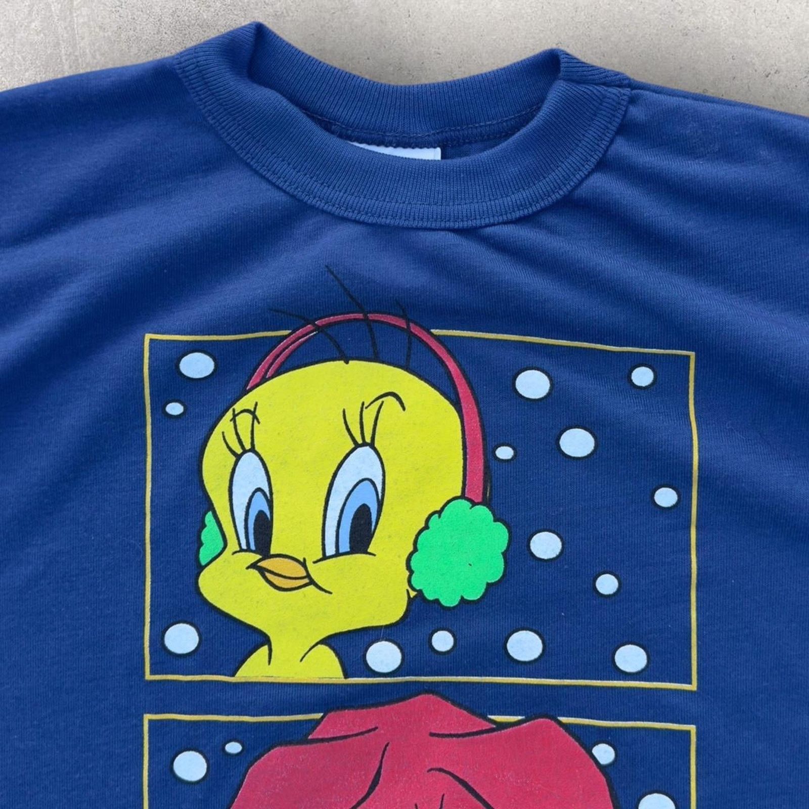 Vintage 1996 Looney Tunes Tweety Kids Long Sleeve Size US XXS / EU 40 - 1 Thumbnail