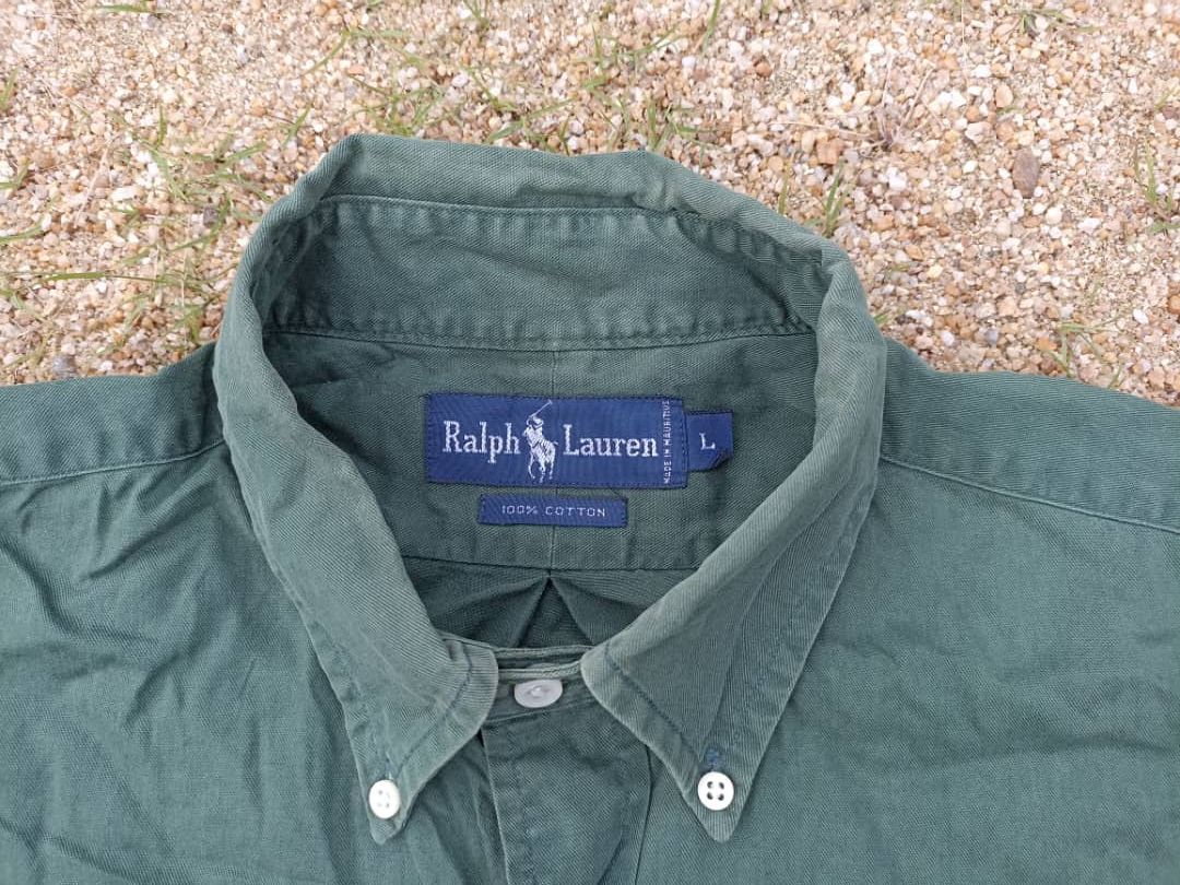 Flannel × Polo Ralph Lauren Polo Ralph Lauren green Faded Size US L / EU 52-54 / 3 - 8 Thumbnail