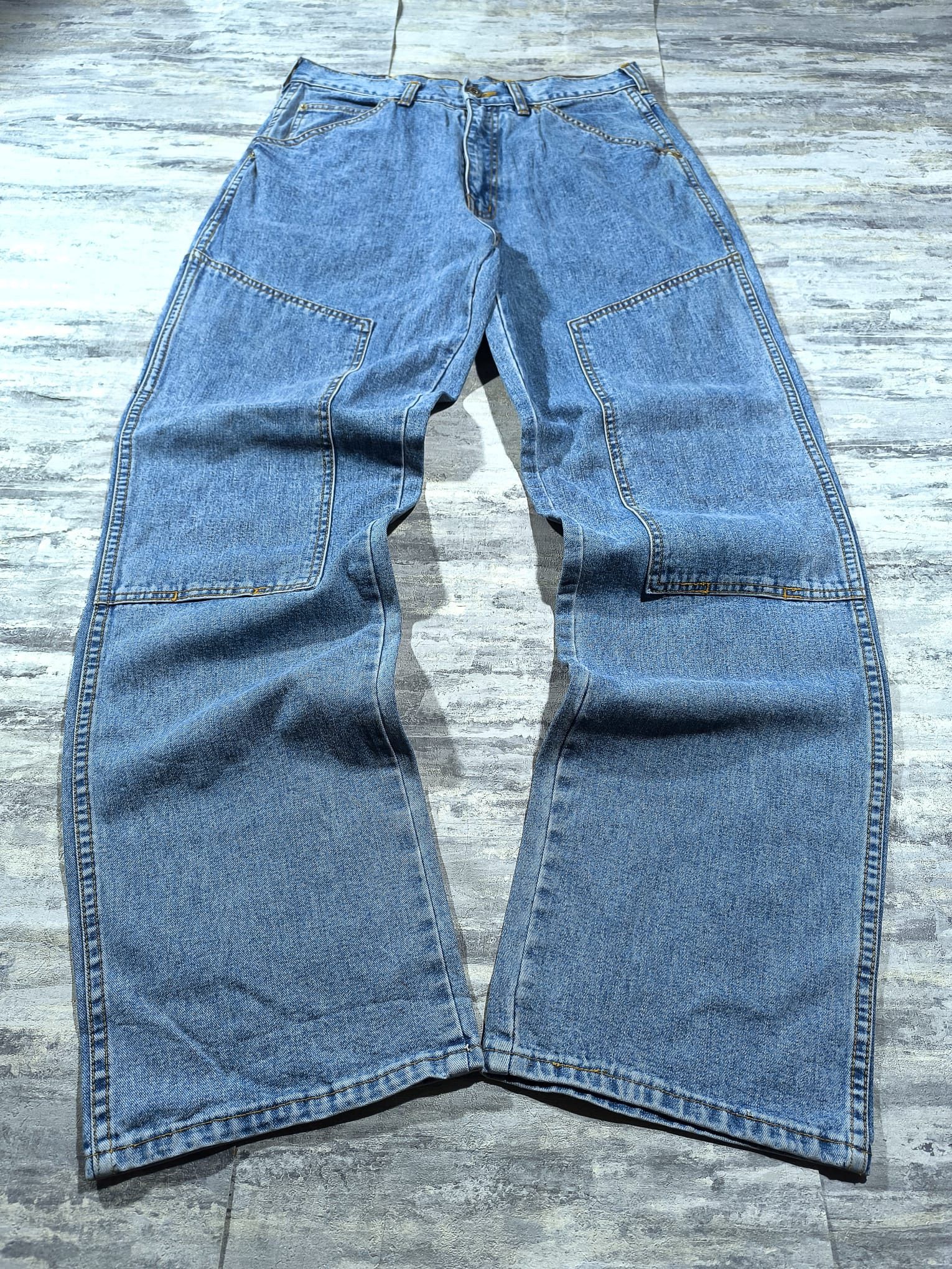 Southpole baggy double knee carpenter skate jeans rap Size US 31 - 2 Thumbnail