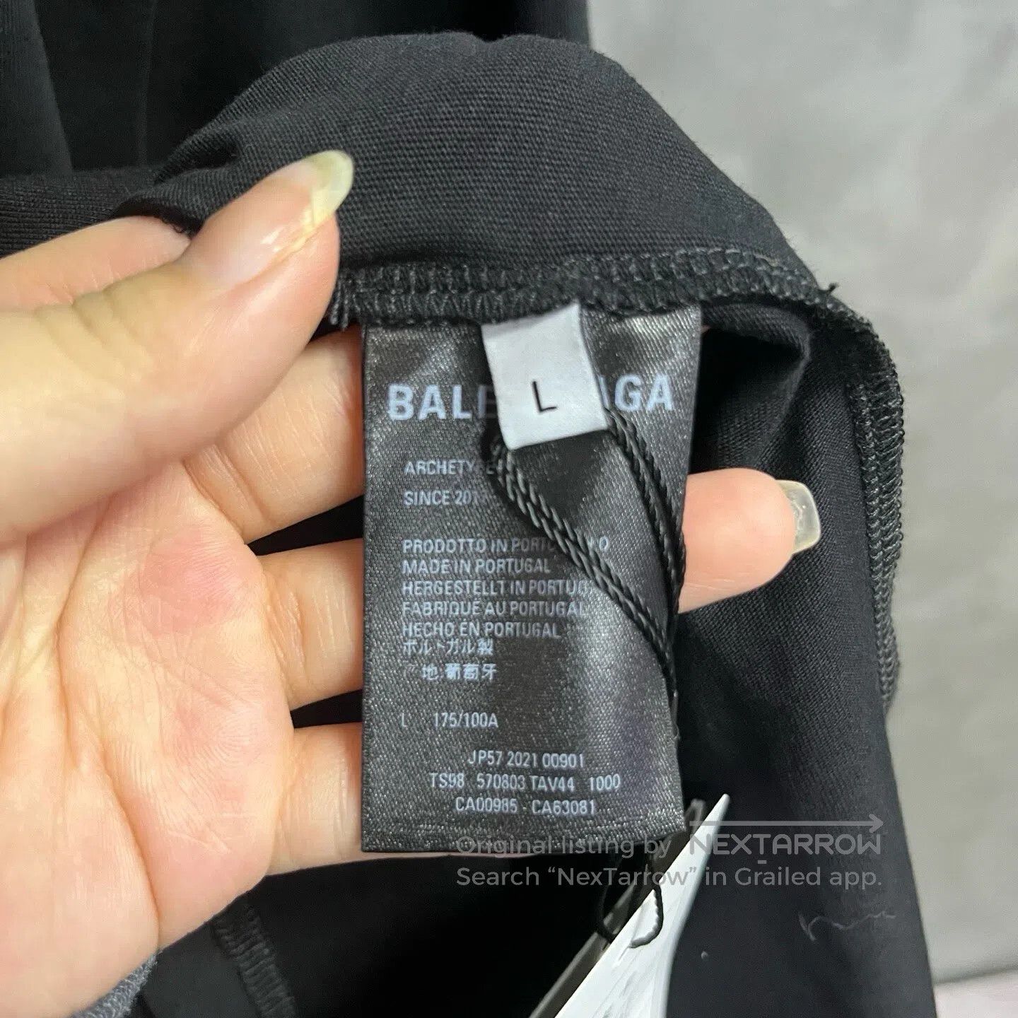 Balenciaga Balenciaga Black cola-print round-neck casual short-sleeve Size US M / EU 48-50 / 2 - 4 Thumbnail