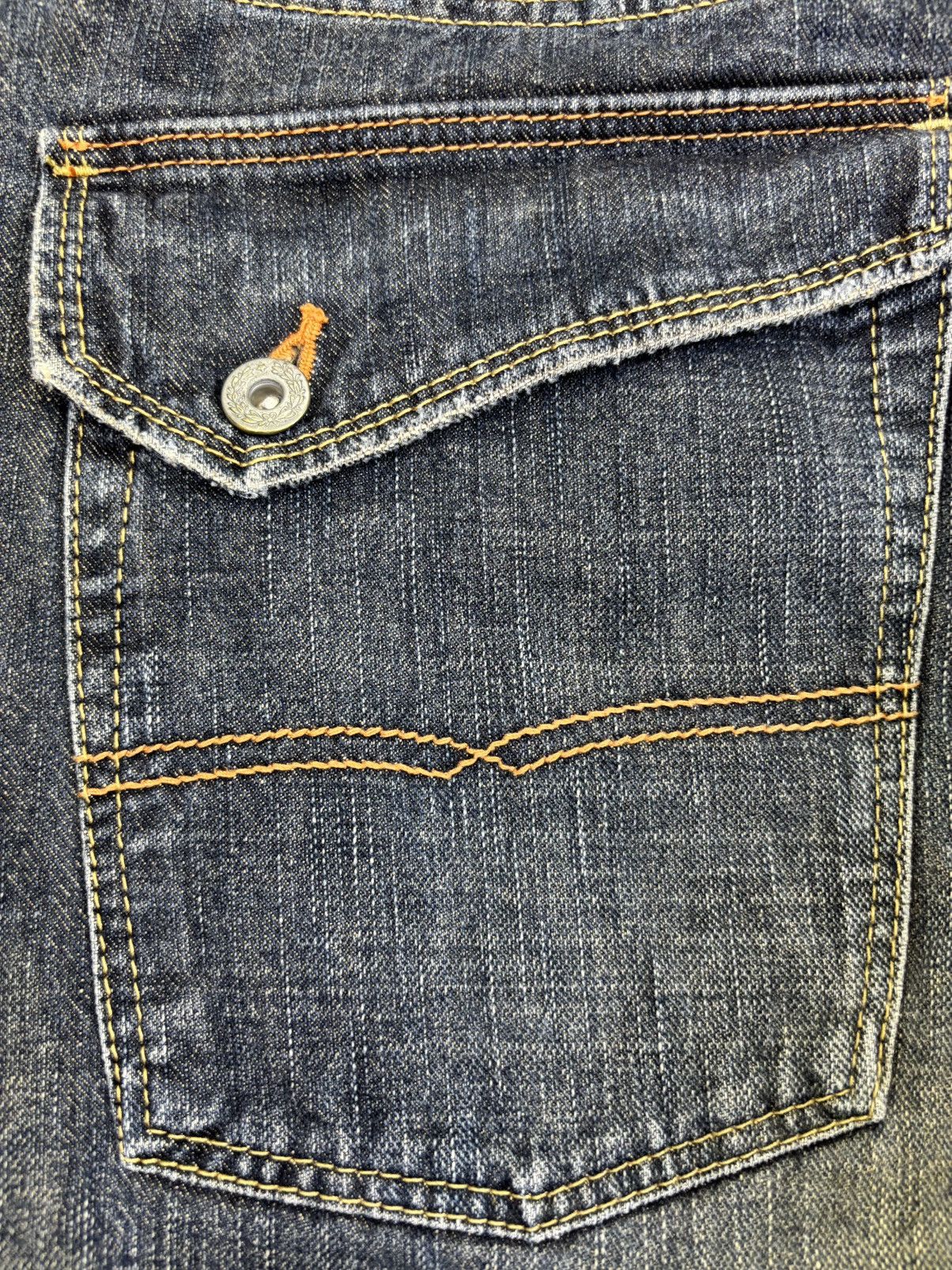 Japanese Brand 💥Sick 90s Style💥GLHeart Mud Stone Wash Denim F761 Size US 33 - 13 Thumbnail