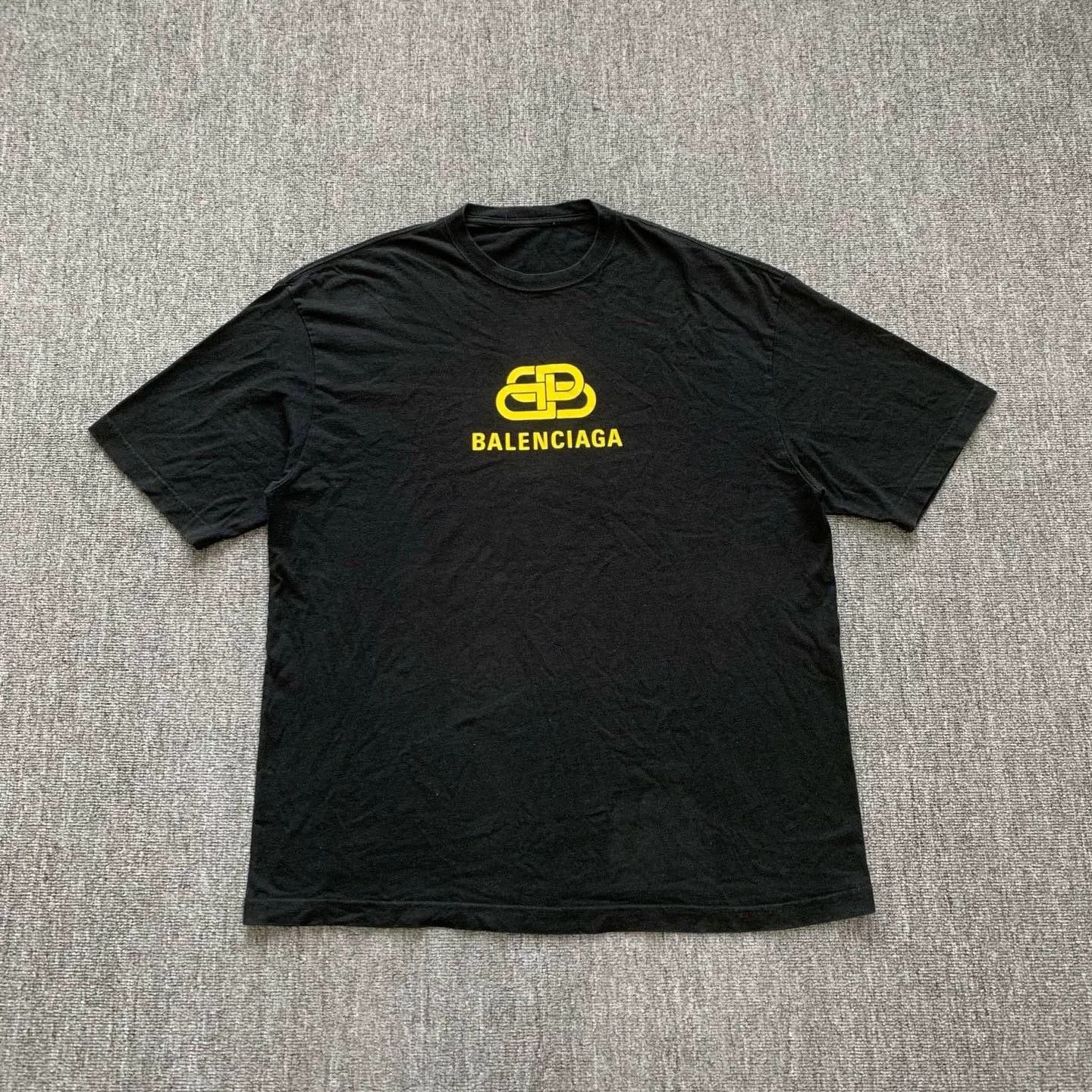 Balenciaga balenciaga black logo short sleeve shirt Size US L / EU 52-54 / 3 - 1 Thumbnail