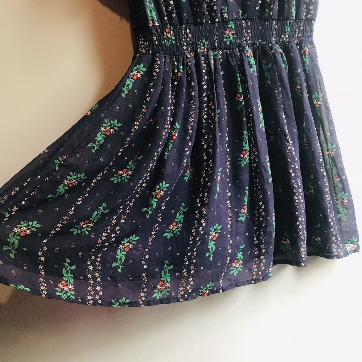 20471120 × Seditionaries Japanese Floral Babydoll MIDI Dress Size M / US 6-8 / IT 42-44 - 4 Thumbnail