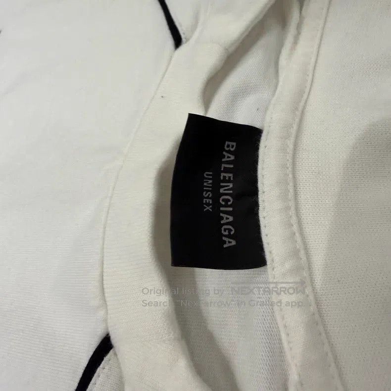 Balenciaga Balenciaga White Soccer Series Short Sleeve Tee Size US L / EU 52-54 / 3 - 4 Thumbnail