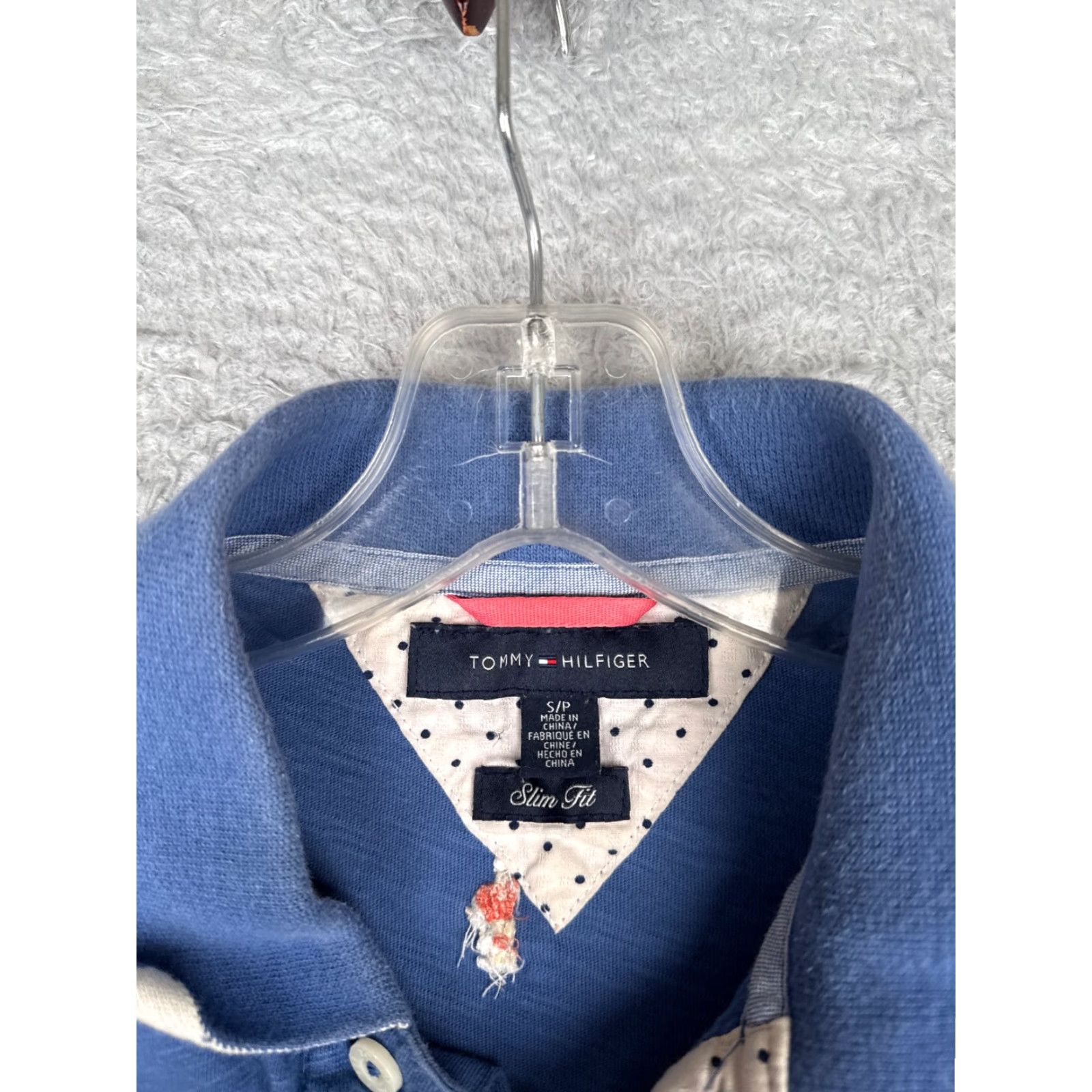 Tommy Hilfiger Tommy Hilfiger Polo Shirt Men Small Blue 100% Cotton Slim Fit Polo Shirt Short Sleeve Mens Blue 80s 90s American Modern Vintage: No Size US S / EU 44-46 / 1 - 6 Thumbnail