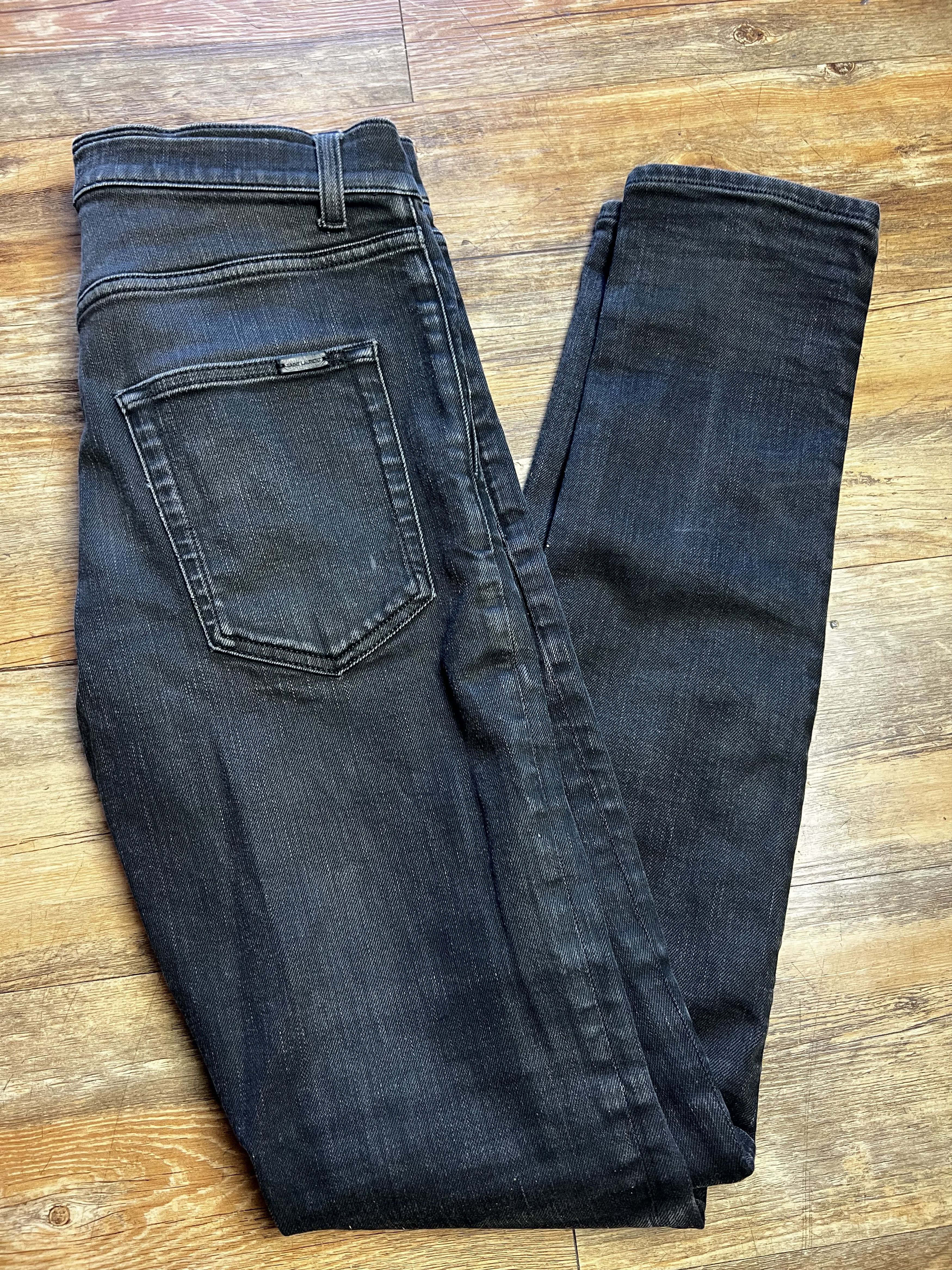 Saint Laurent Paris Saint Laurent Paris D02 Black Skinny Jeans Size US 30 / EU 46 - 9 Thumbnail
