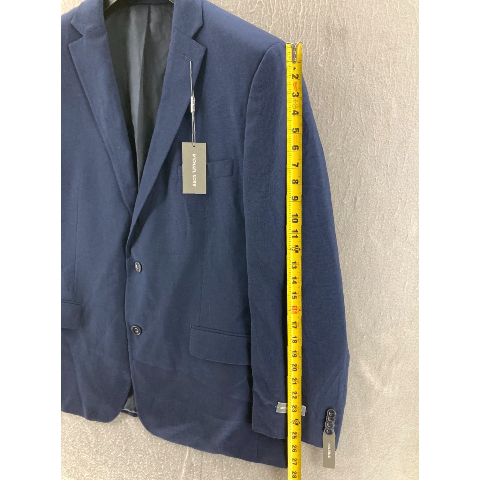 Michael Kors Michael Kors Blazer Mens 46R Blue Rayon Blend NWT Size 40R - 4 Thumbnail