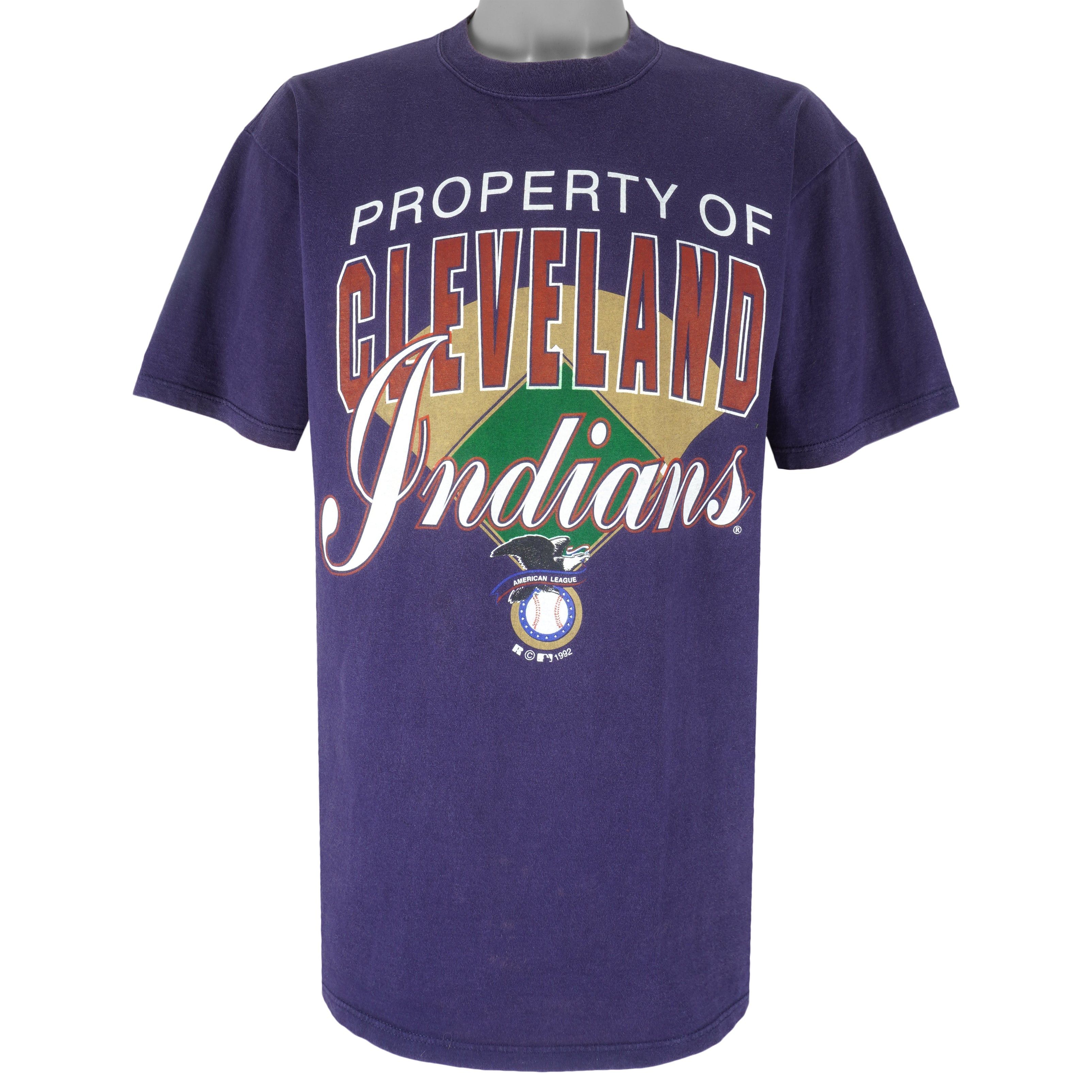 Russell Athletic MLB - Property of Cleveland Indians T-Shirt 1992 Size US L / EU 52-54 / 3 - 1 Thumbnail