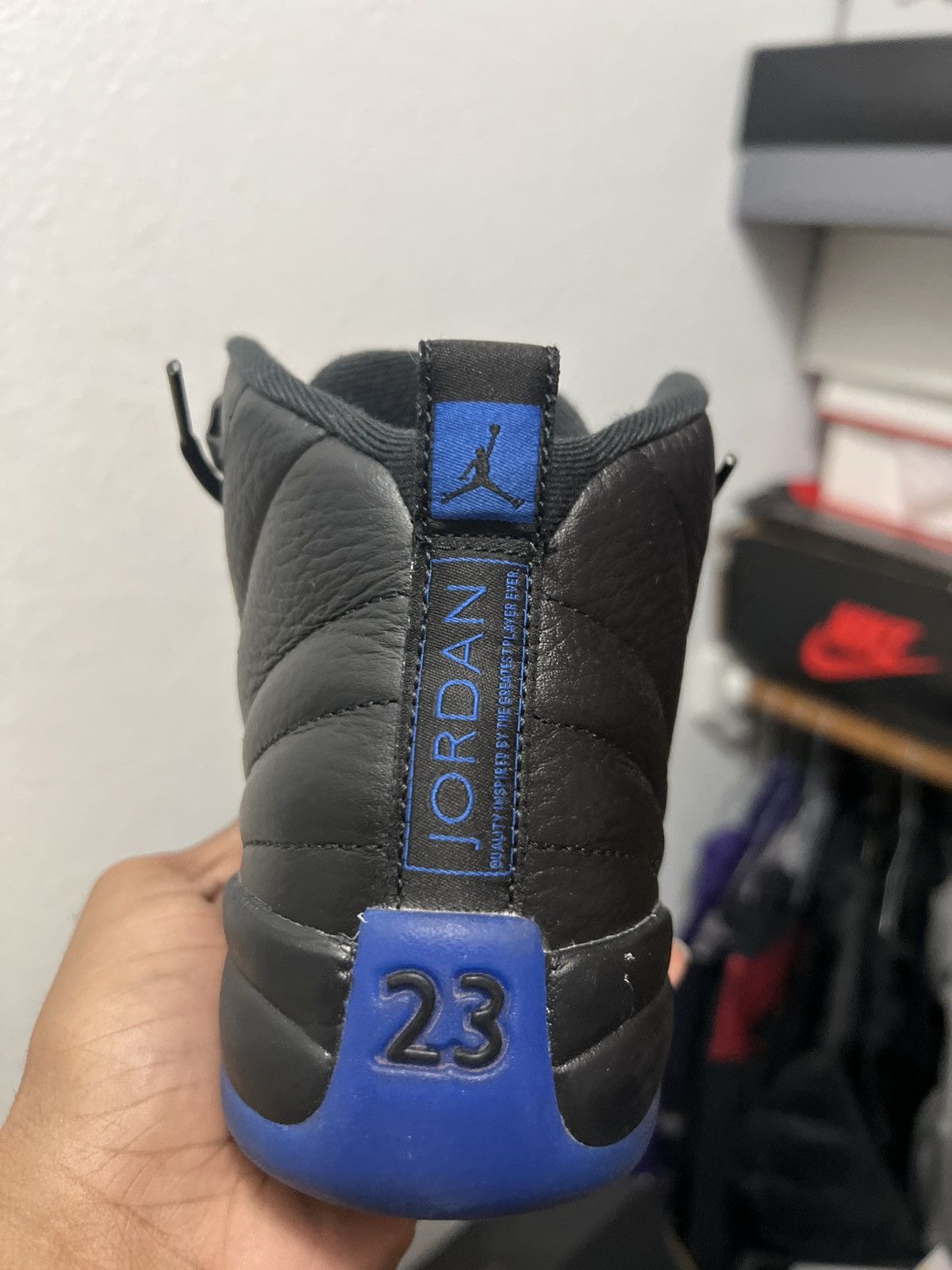 Jordan Brand Jordan 12 Black Game Royal Size US 6.5 / EU 39-40 - 9 Thumbnail
