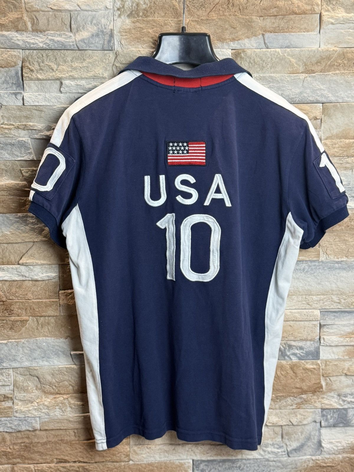 Polo Ralph Lauren 🇺🇸 Polo Ralph Laurent USA 🇺🇸 big logo polo T-shirt tee Size US L / EU 52-54 / 3 - 8 Thumbnail