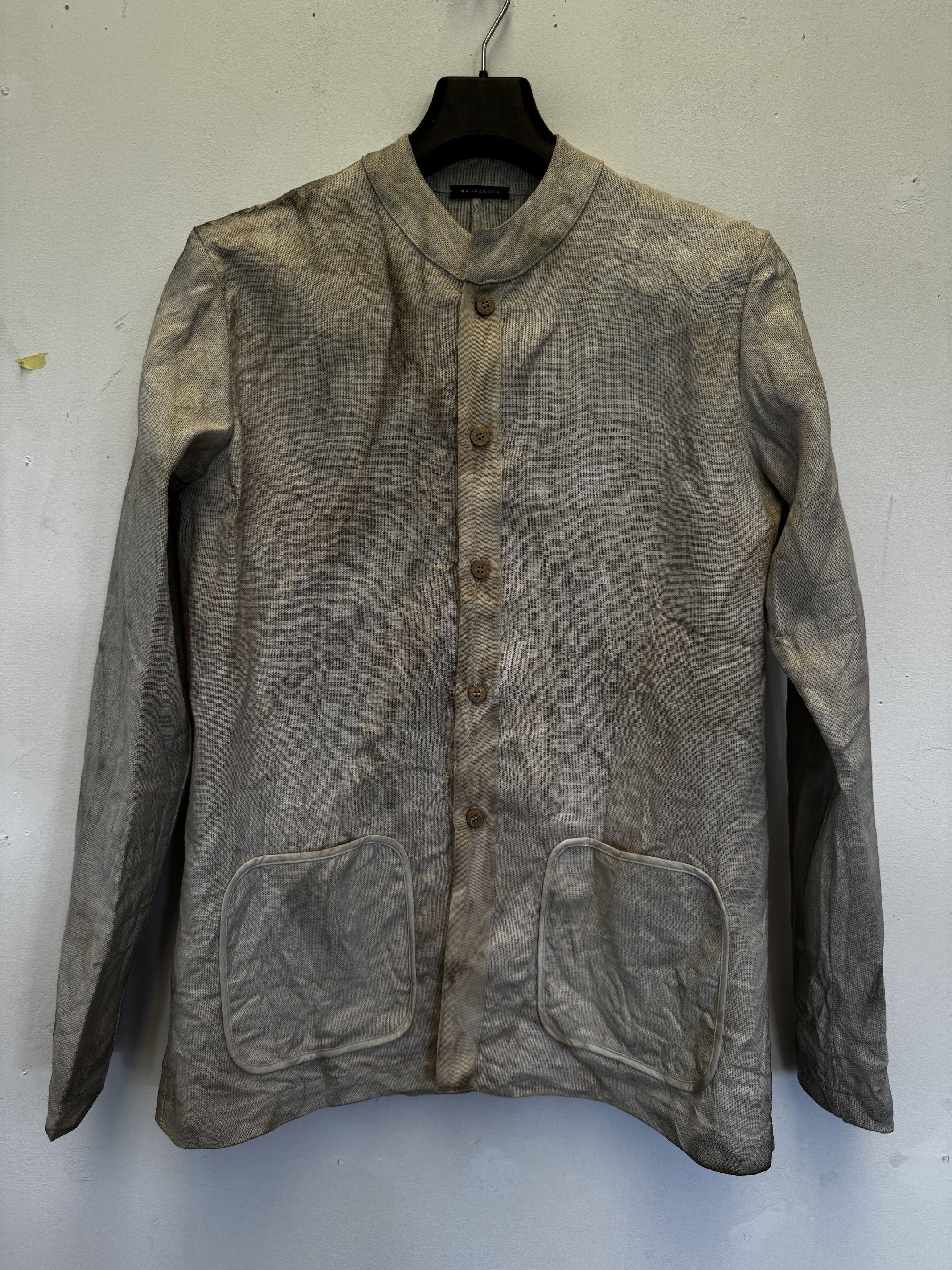 Mavranyma Hand-dyed linen jacket Size 48R - 2 Thumbnail
