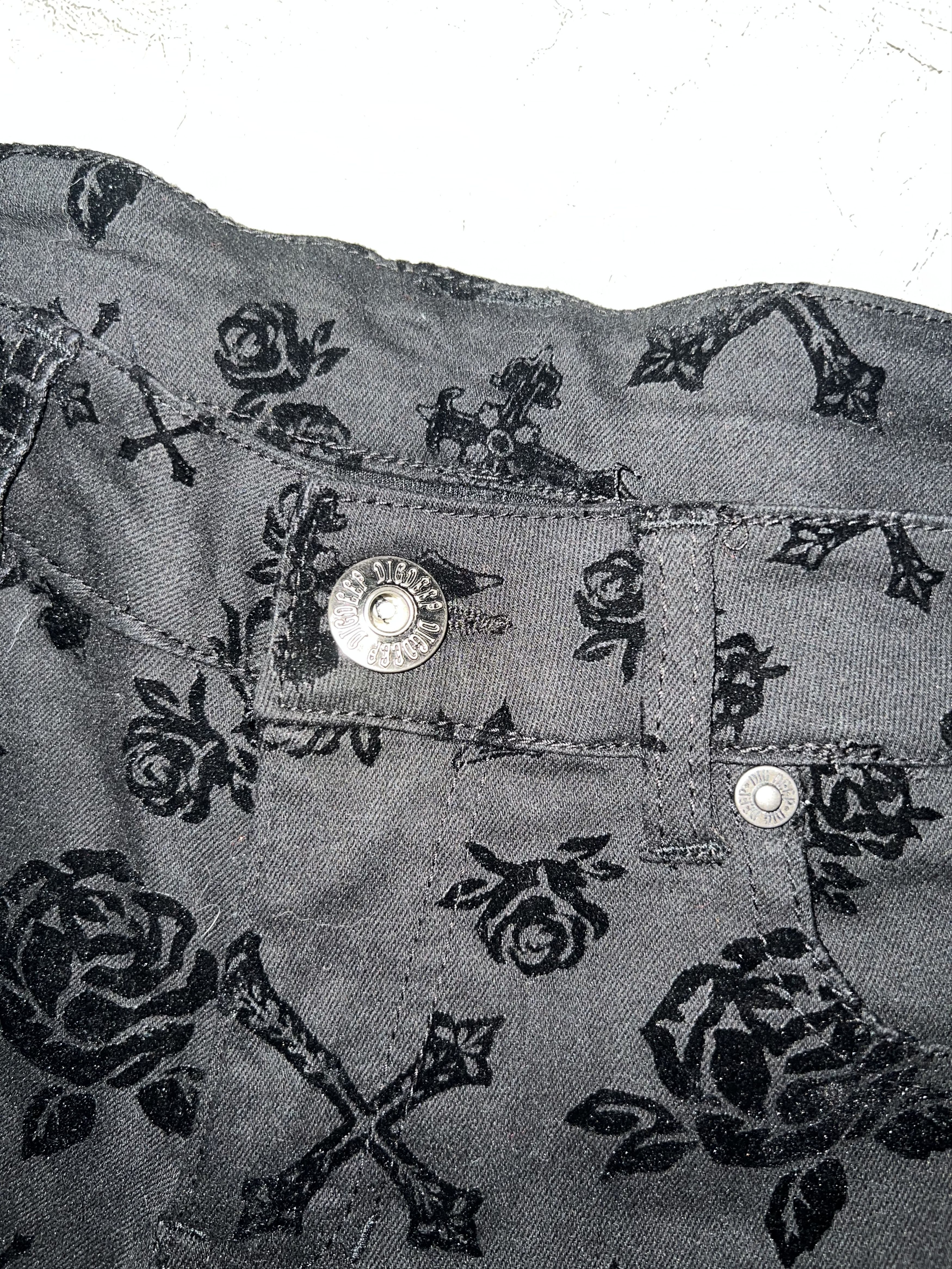 Japanese Brand Digdeep rose and cross shorts 🥀➕ Size 25" / US 0 / IT 36 - 6 Thumbnail