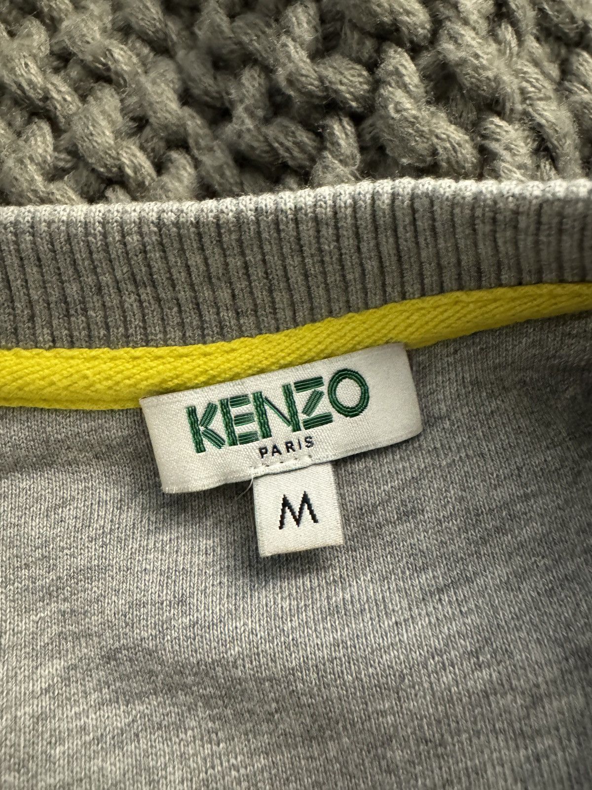 Kenzo KENZO Paris Embroidered Light Grey Crewneck Size US M / EU 48-50 / 2 - 3 Thumbnail