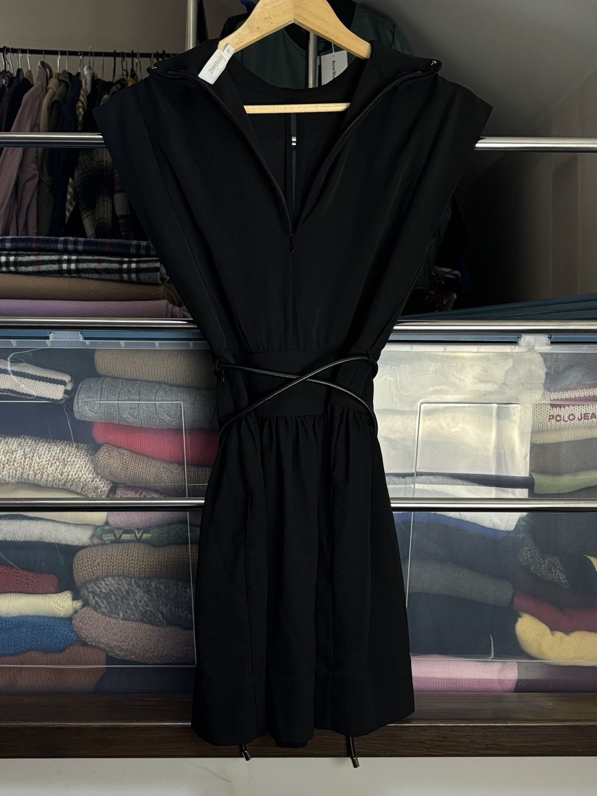 Zimmermann Zimmermann Black Minimalist Elegant Sexy Avant Garde Dress Size XS / US 0-2 / IT 36-38 - 7 Thumbnail