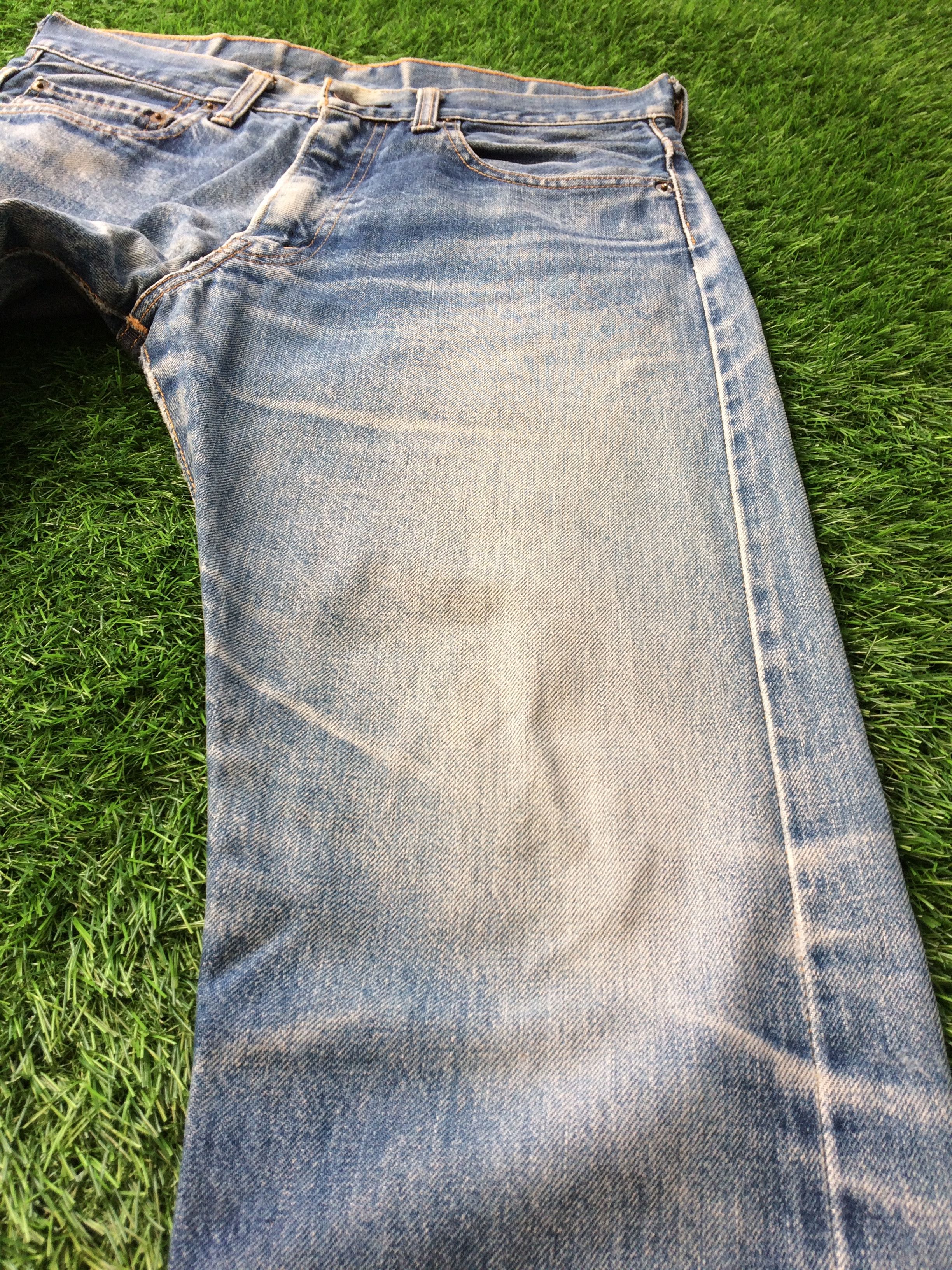 Japanese Brand × Jean Distressed Japanese Selvedge Faded Denim Jeans D-733 Size US 31 - 7 Thumbnail