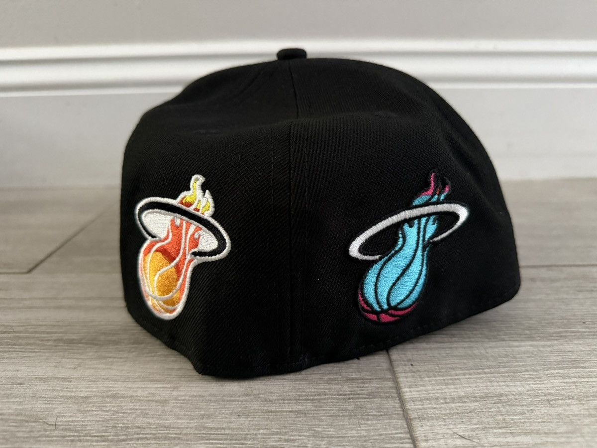 New Era Miami Heat New Era Mashup Vol. 2 Ball & Flame Fitted 7 3/8 Size ONE SIZE - 3 Thumbnail