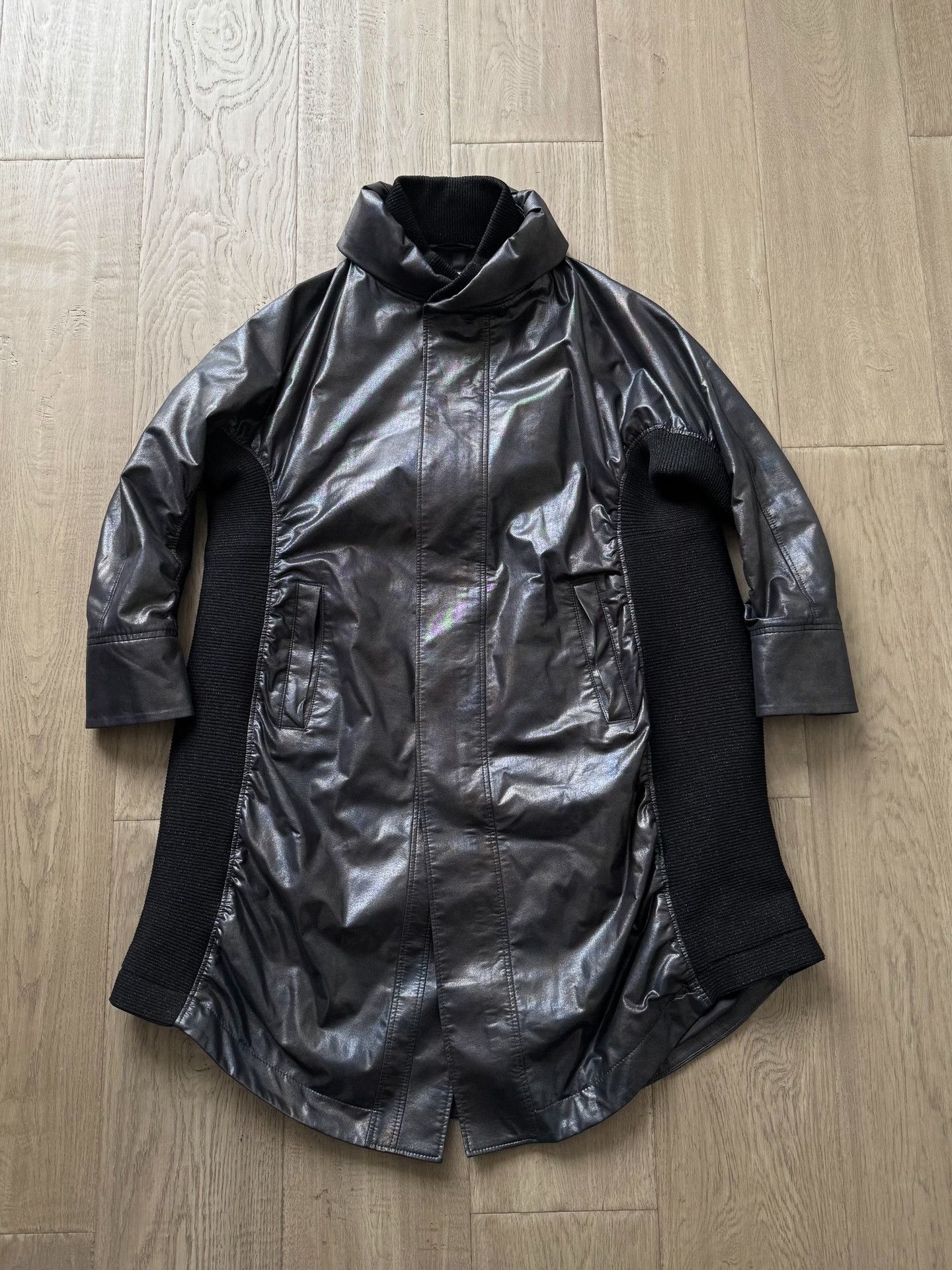 Issey Miyake Issey Miyake Patchwork Leather Trench Coat Size US S / EU 44-46 / 1 - 1 Thumbnail