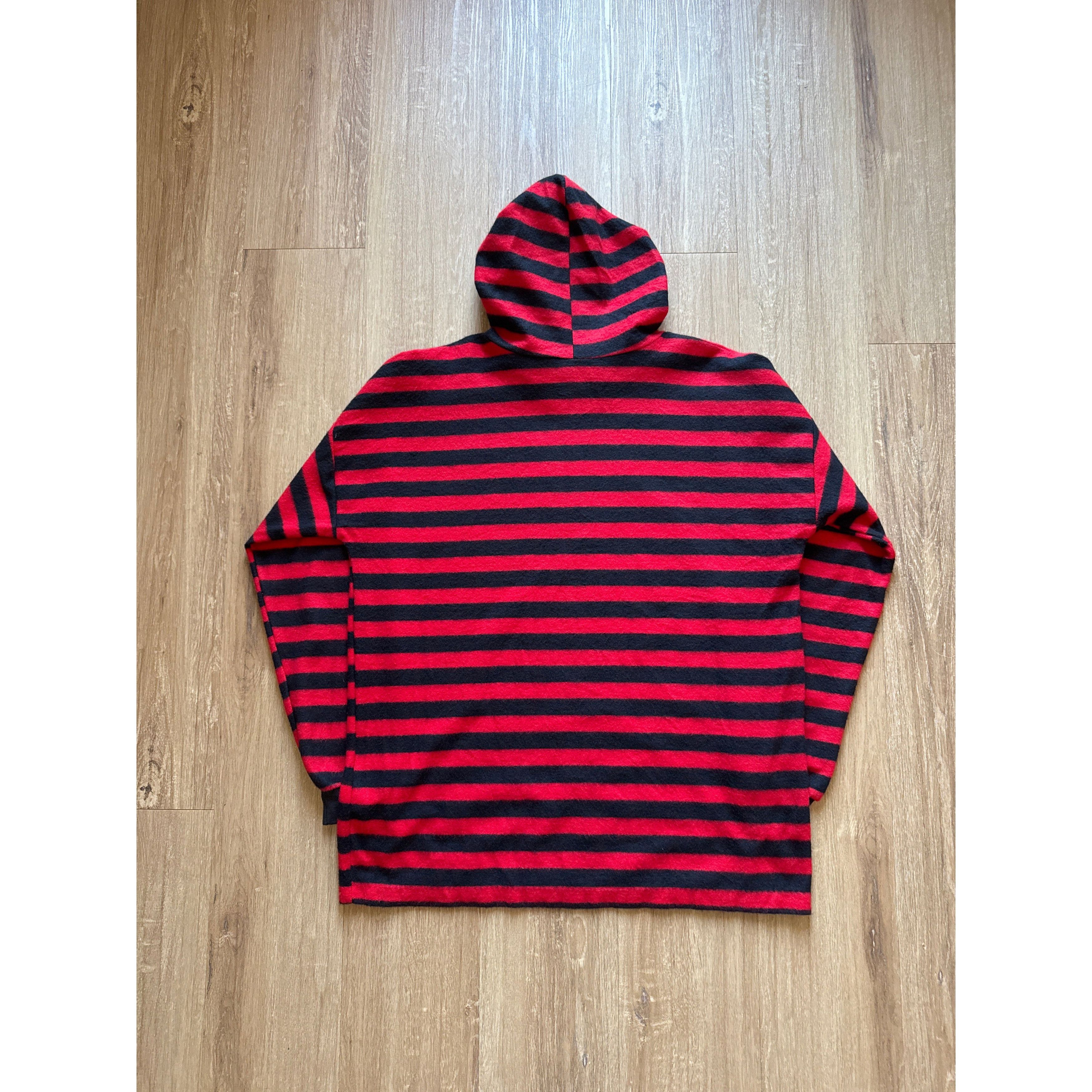 Other Vintage 90s Arsenio Red Black Stripe Fleece Fresh Prince Hoo Size US L / EU 52-54 / 3 - 4 Thumbnail