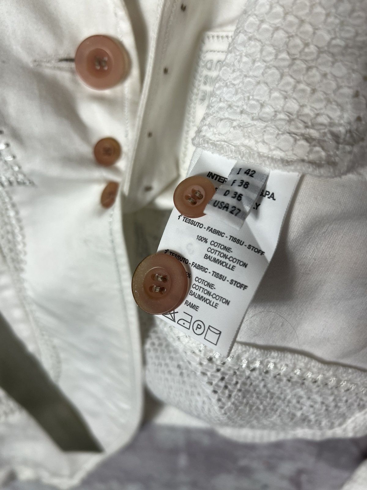 Marithe + Francois Girbaud M+FG Archive Mesh Web Paneled Utility Blazer Jacket Size M / US 6-8 / IT 42-44 - 17 Thumbnail