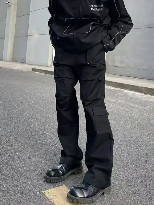 Designer × Vintage urban utility flared cargo pants Size US 32 / EU 48 - 1 Thumbnail