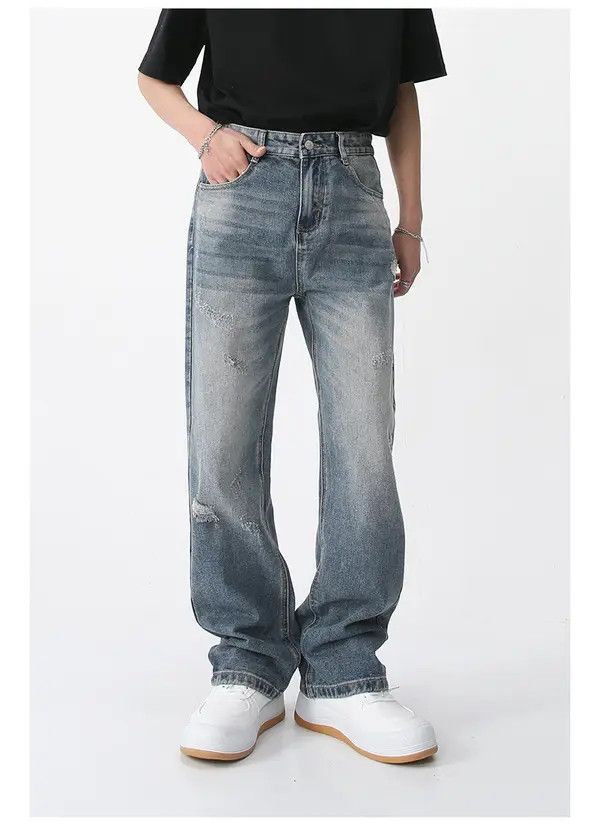 Japanese Brand Kinuka x Risa Vintage Washed Loose Straight Mid-Rise Jeans Size US 32 / EU 48 - 1 Thumbnail