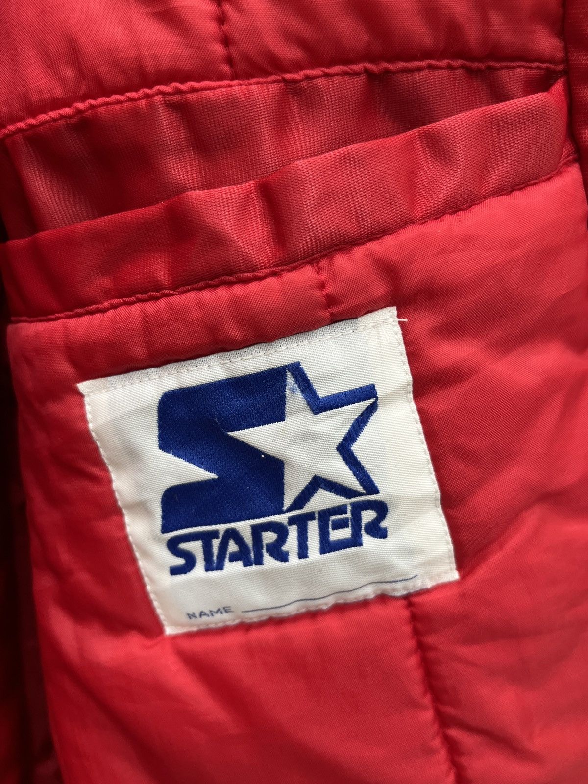 Starter 🔥🔥🔥MLB STARTER CLEVELAND INDIANS VARSITY JACKET Size US L / EU 52-54 / 3 - 9 Thumbnail
