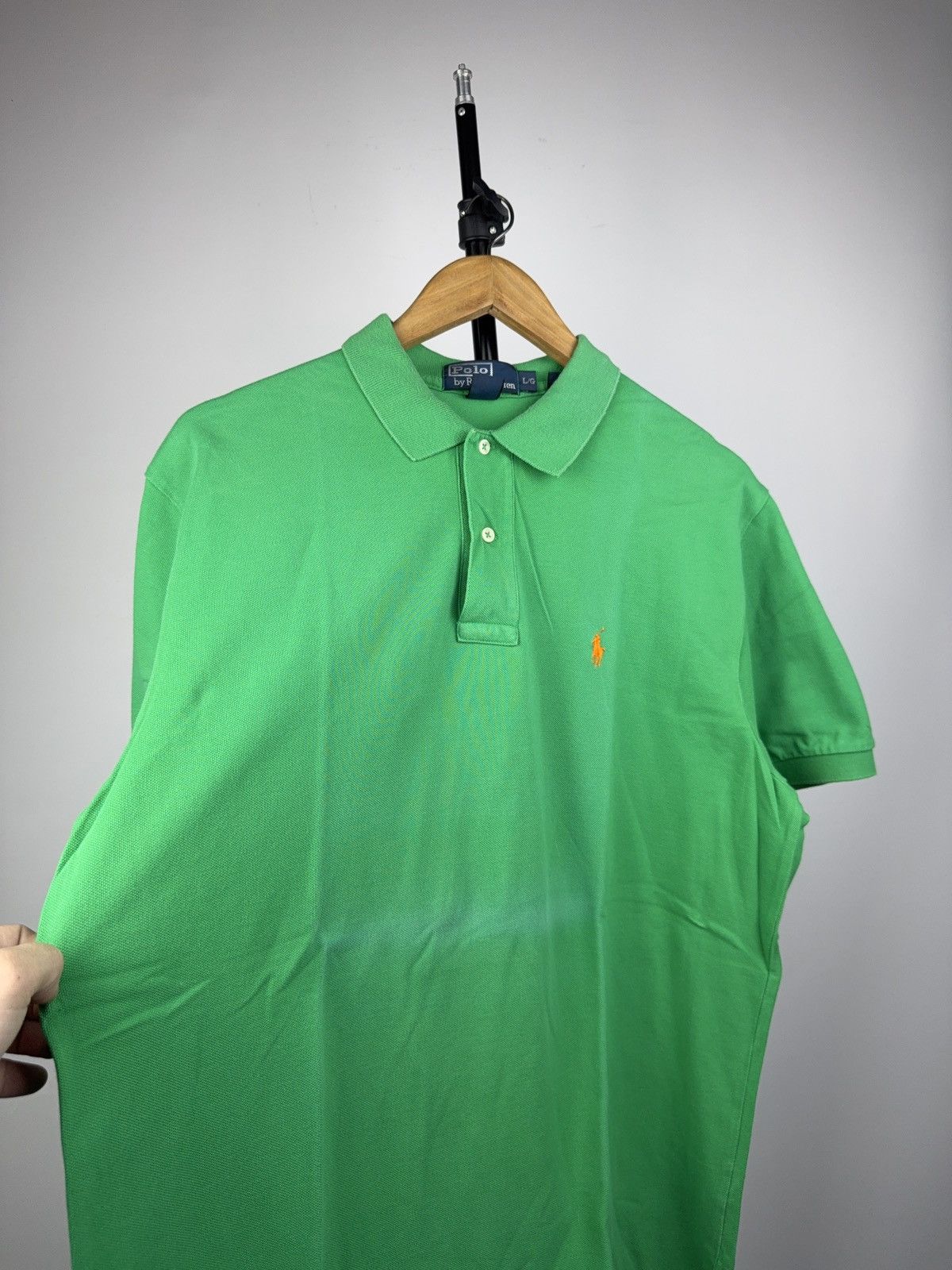 Polo Ralph Lauren Luxury Vintage Retro 90s Ralph Lauren Polo green polos Size US L / EU 52-54 / 3 - 2 Thumbnail
