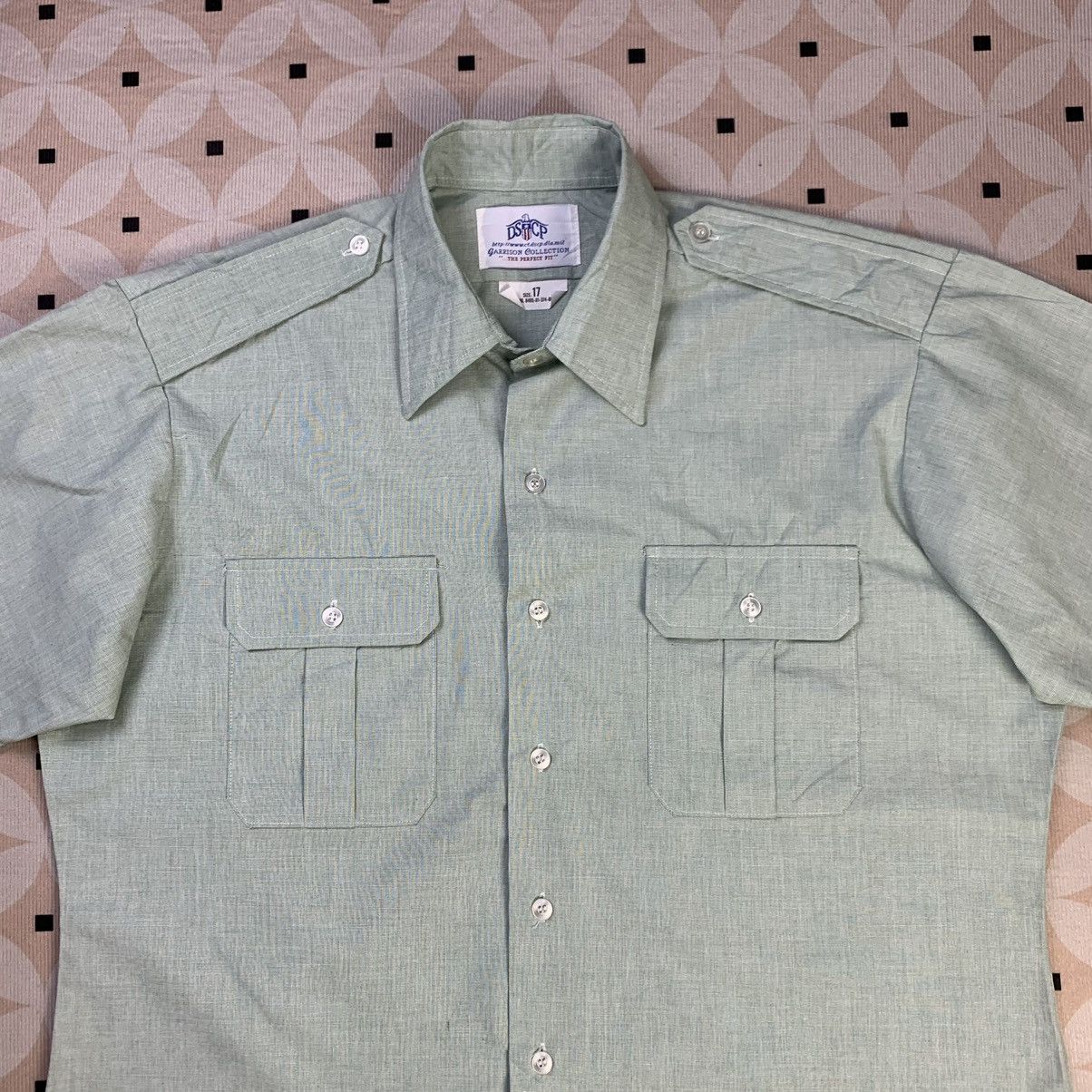 Vintage Vintage DSCP Garrison Collection Military Shirt Mens Green Size US XL / EU 56 / 4 - 2 Thumbnail