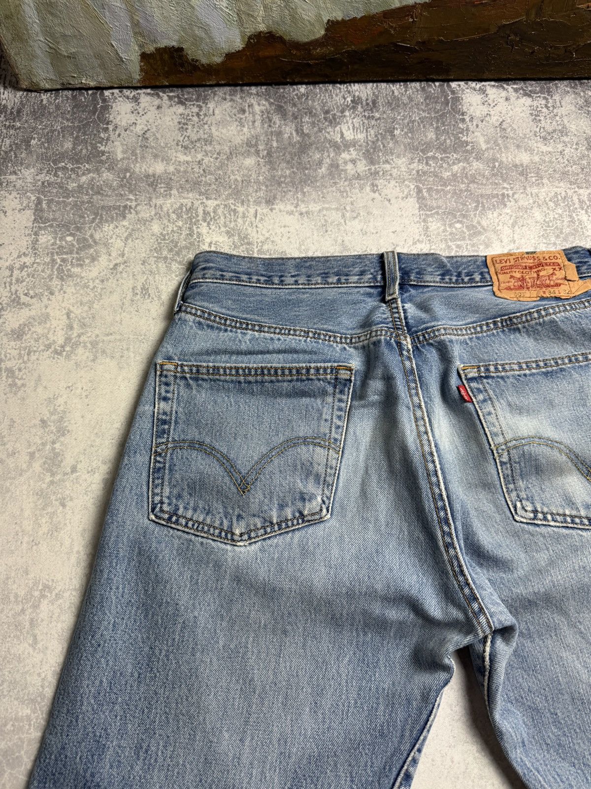 Levi's × Vintage VINTAGE 90s Levi’s 501 Baggy Rare y2k Workwear Japan Jeans Size US 32 / EU 48 - 15 Thumbnail
