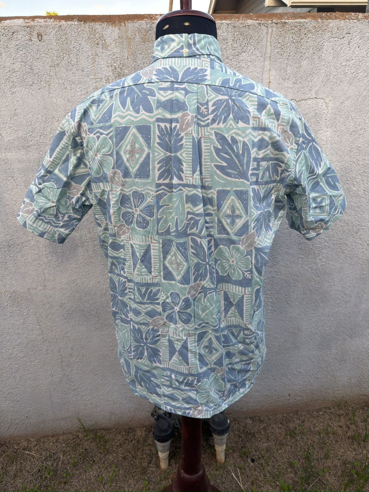 Reyn Spooner PreOwned Reyn Spooner Green/Blue Hawaiian Print Men's S Size US S / EU 44-46 / 1 - 2 Thumbnail