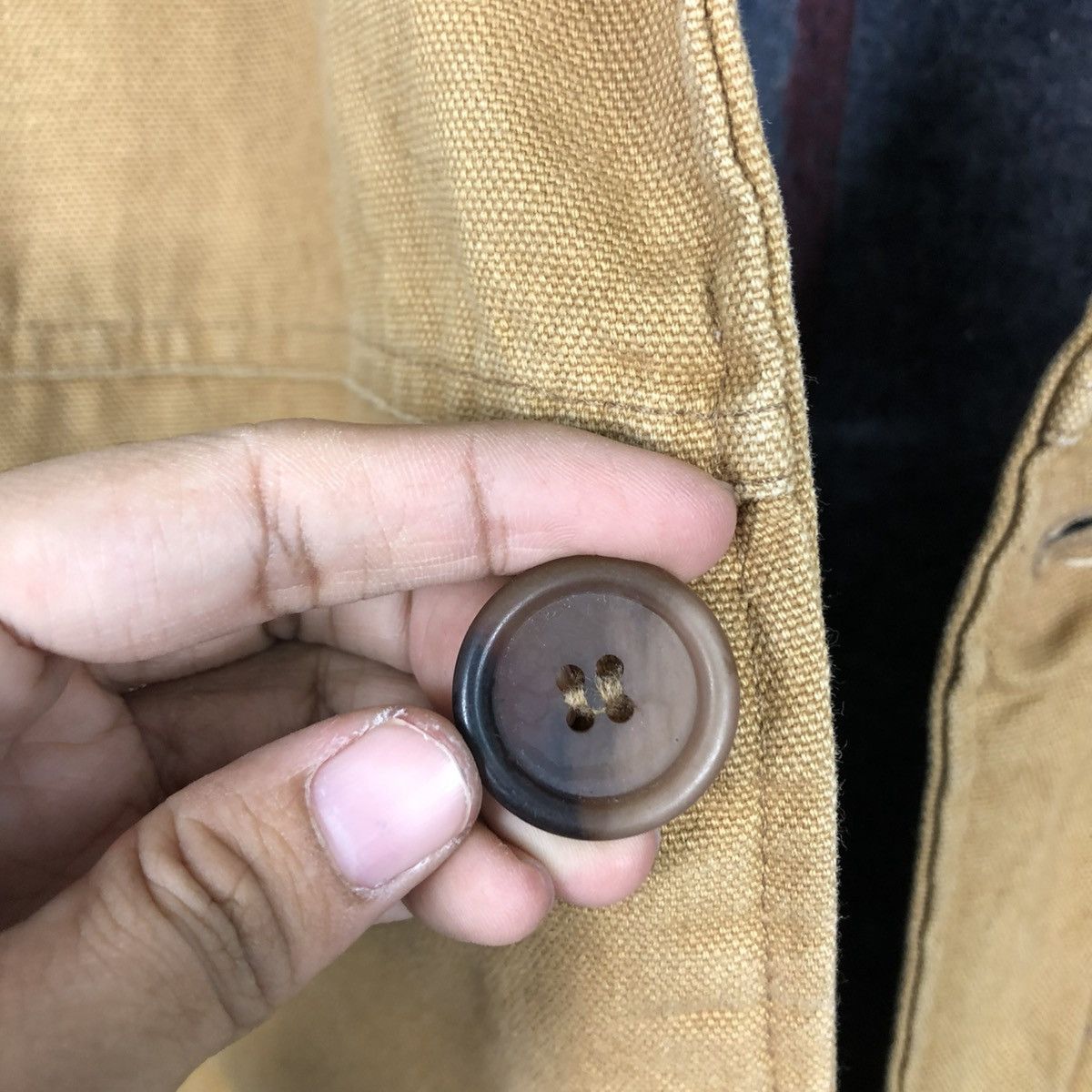 Japanese Brand 🔥VINTAGE CHORE WORKER JACKET DICKIES BLANKET DETROIT USA Size US M / EU 48-50 / 2 - 18 Thumbnail