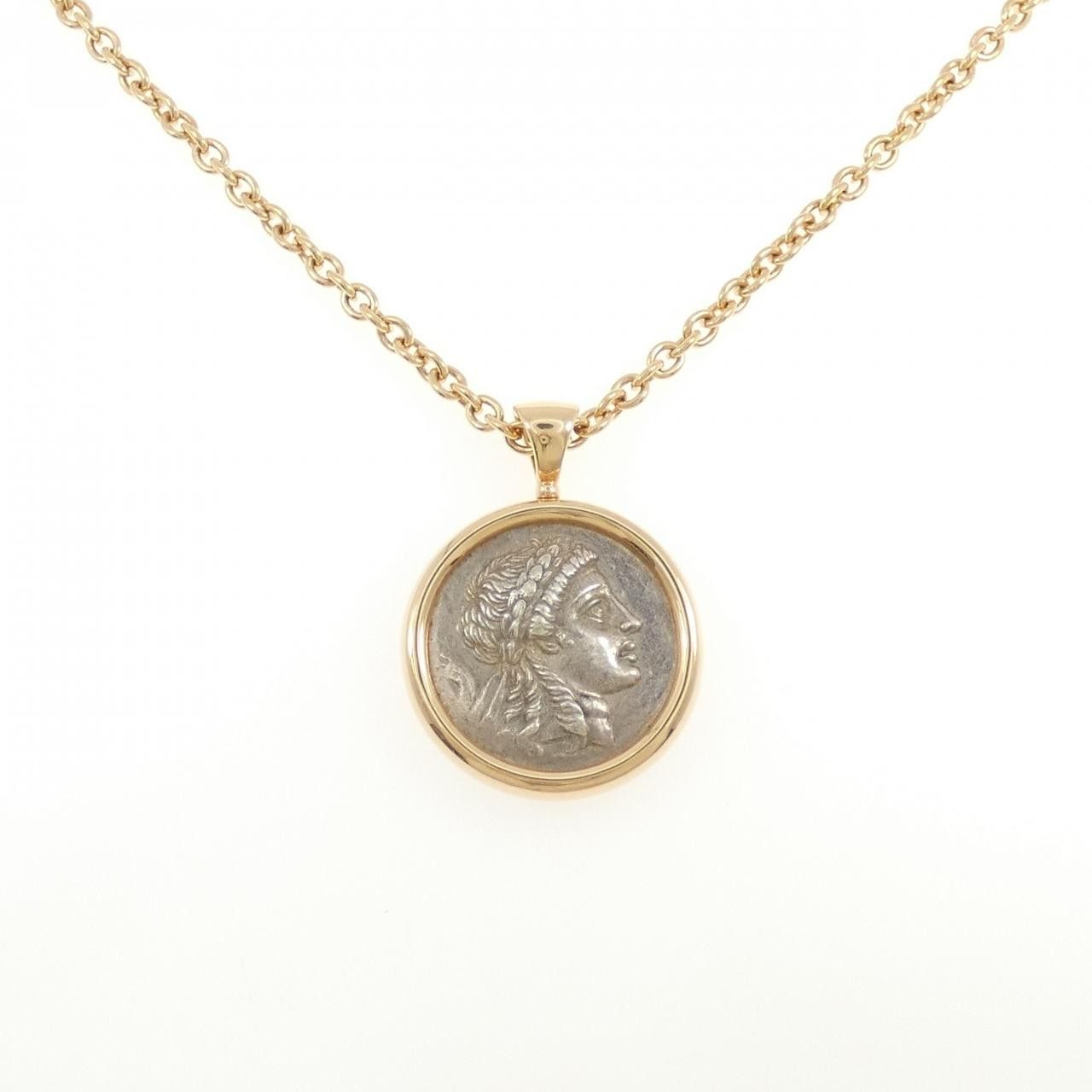 Bvlgari Bvlgari Monete Au750 Necklace Metal Necklace DUTY FREE for USA