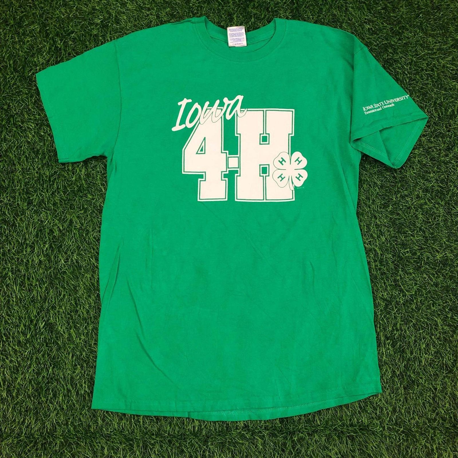 Gildan Green Iowa 4-H Clover Graphic Tee Size US M / EU 48-50 / 2 - 1 Thumbnail