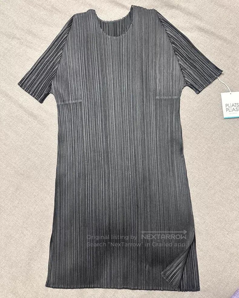 Issey Miyake Issey Miyake Black long top Size L / US 10 / IT 46 - 1 Thumbnail