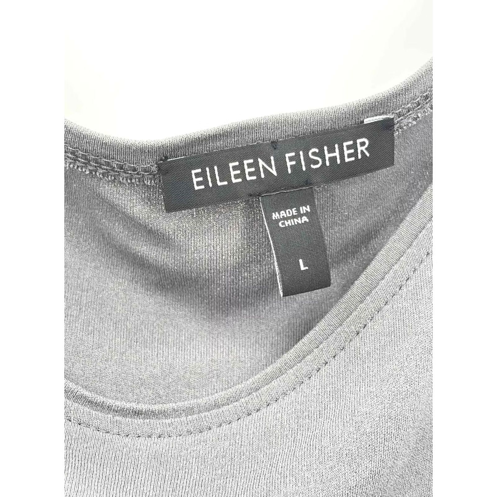 Eileen Fisher Pre-Owned Eileen Fisher Gray Tank Top Large Regular Size Size L / US 10 / IT 46 - 3 Thumbnail