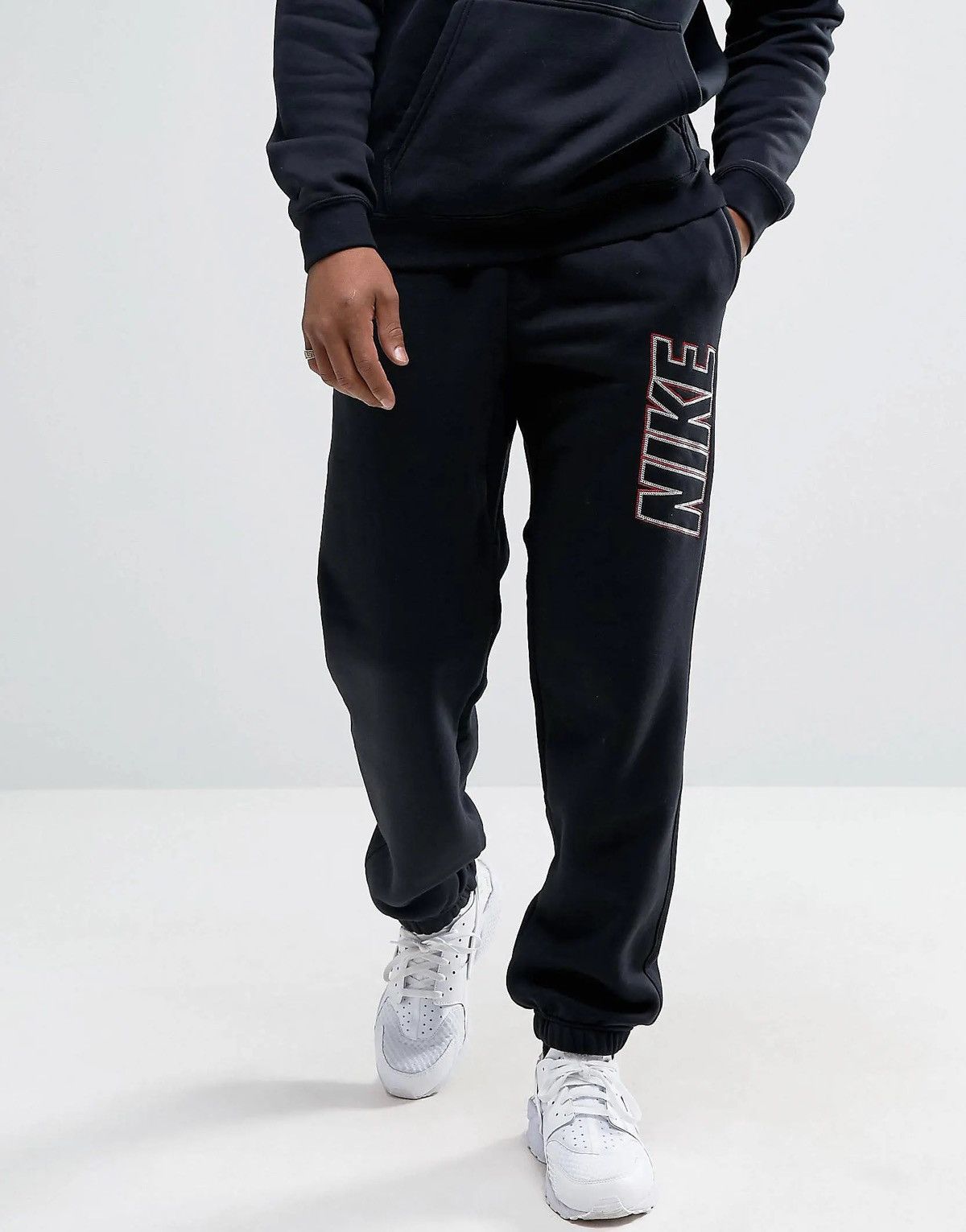 Nike Vintage Nike Big Logo Black Sweatpants Drill Y2K ACG TN Size US 30 / EU 46 - 2 Thumbnail