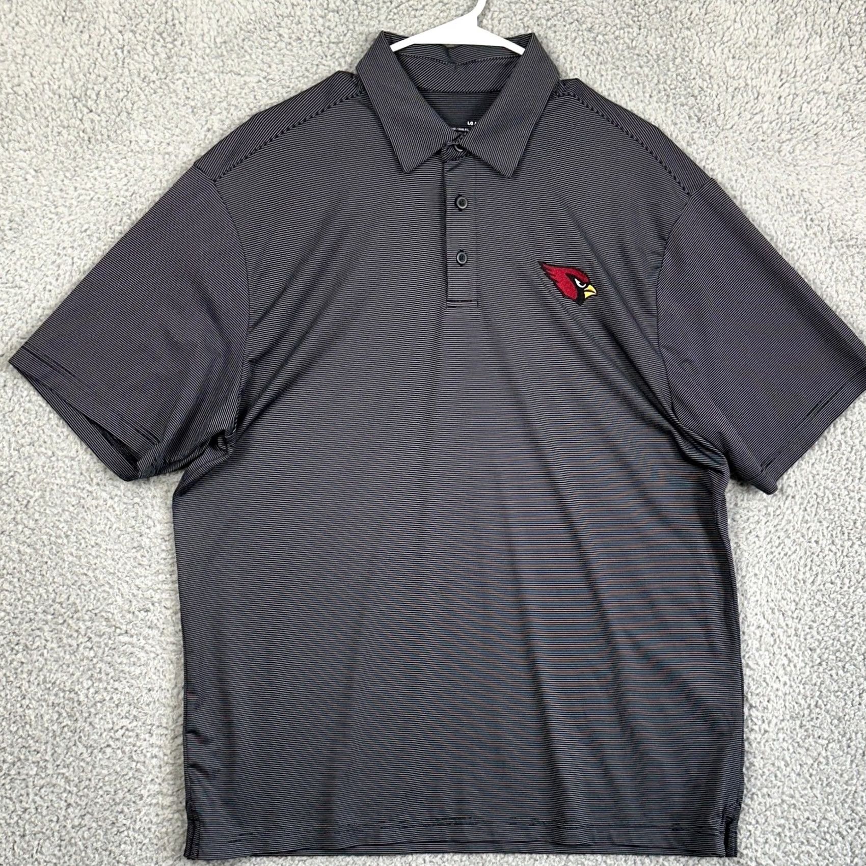 Under Armour Under Armour Polo Shirt Golf Mens Large Black Stripes Arizona Cardinals Rugby Adult Size US L / EU 52-54 / 3 - 2 Thumbnail