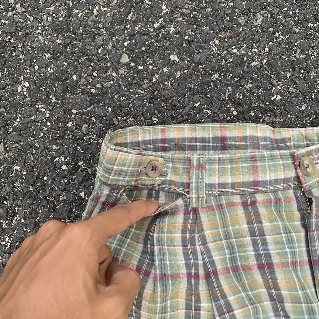 Henry Cotton's × Vintage Vintage HENRY COTTON’S Check Chino Plaid Pants W29 Size US 29 - 2 Thumbnail