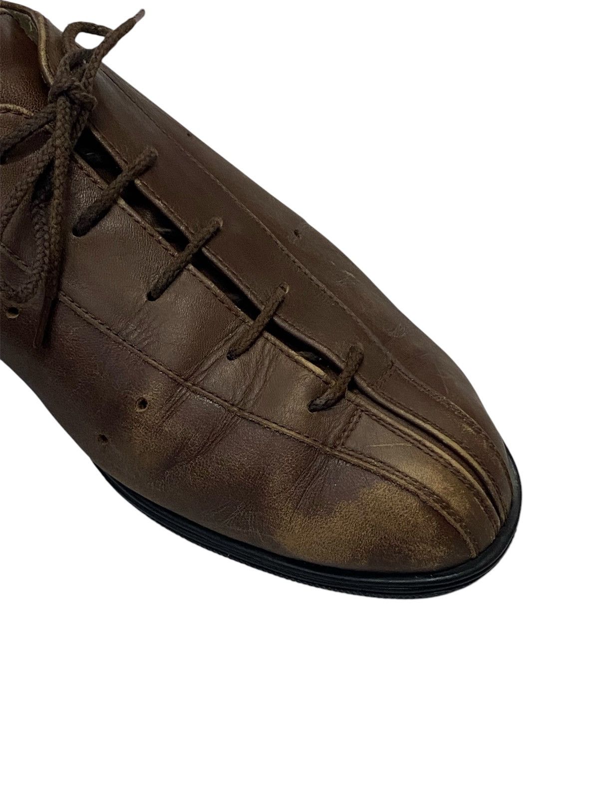 Issey Miyake Vintage 80s Issey Miyake Plegada Leather Shoes Size US 7 / EU 40 - 12 Thumbnail