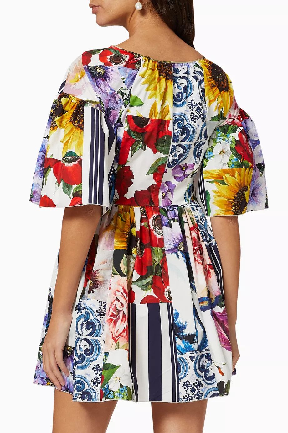 Dolce & Gabbana o1y0825 Mini Dress in Multicolor Size XS / US 0-2 / IT 36-38 - 3 Thumbnail