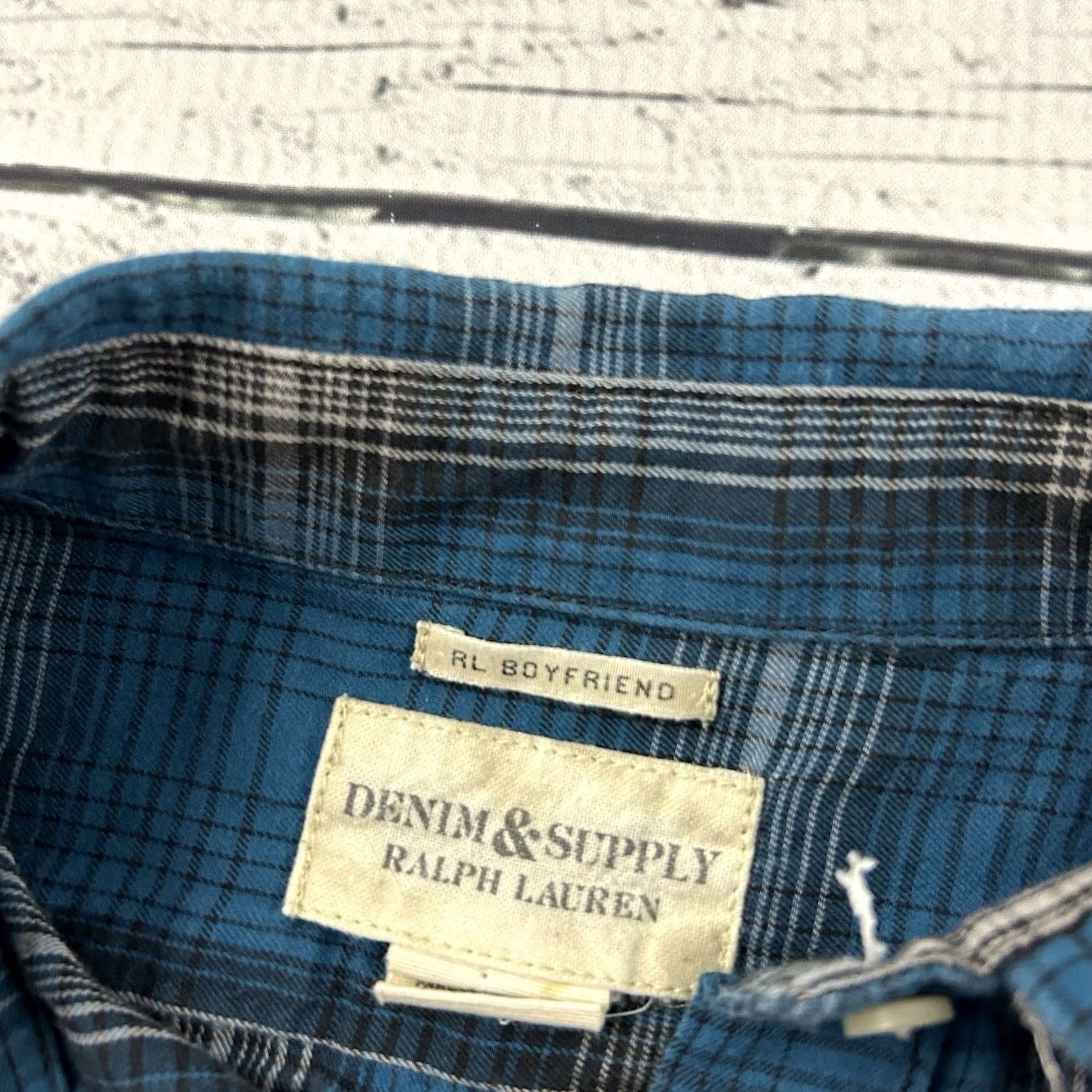 Ralph Lauren Ralph Lauren Denim & Supply Boyfriend Long Sleeve Button Front Shirt Women's M Blue Denim Shirt Women M Size M / US 6-8 / IT 42-44 - 2 Thumbnail