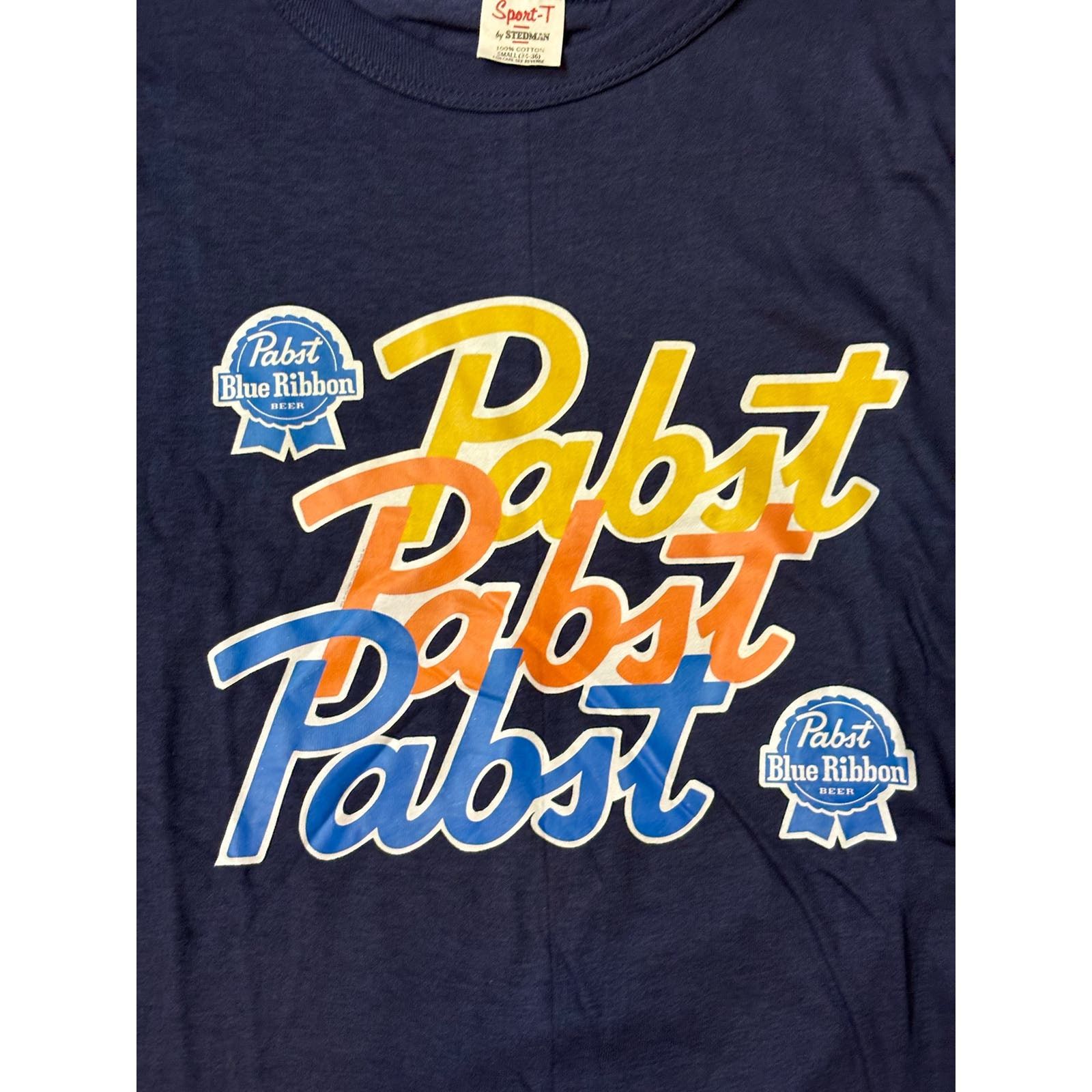 Vintage Vintage 1980's Pabst Blue Ribbon beer shirt Size US S / EU 44-46 / 1 - 1 Preview