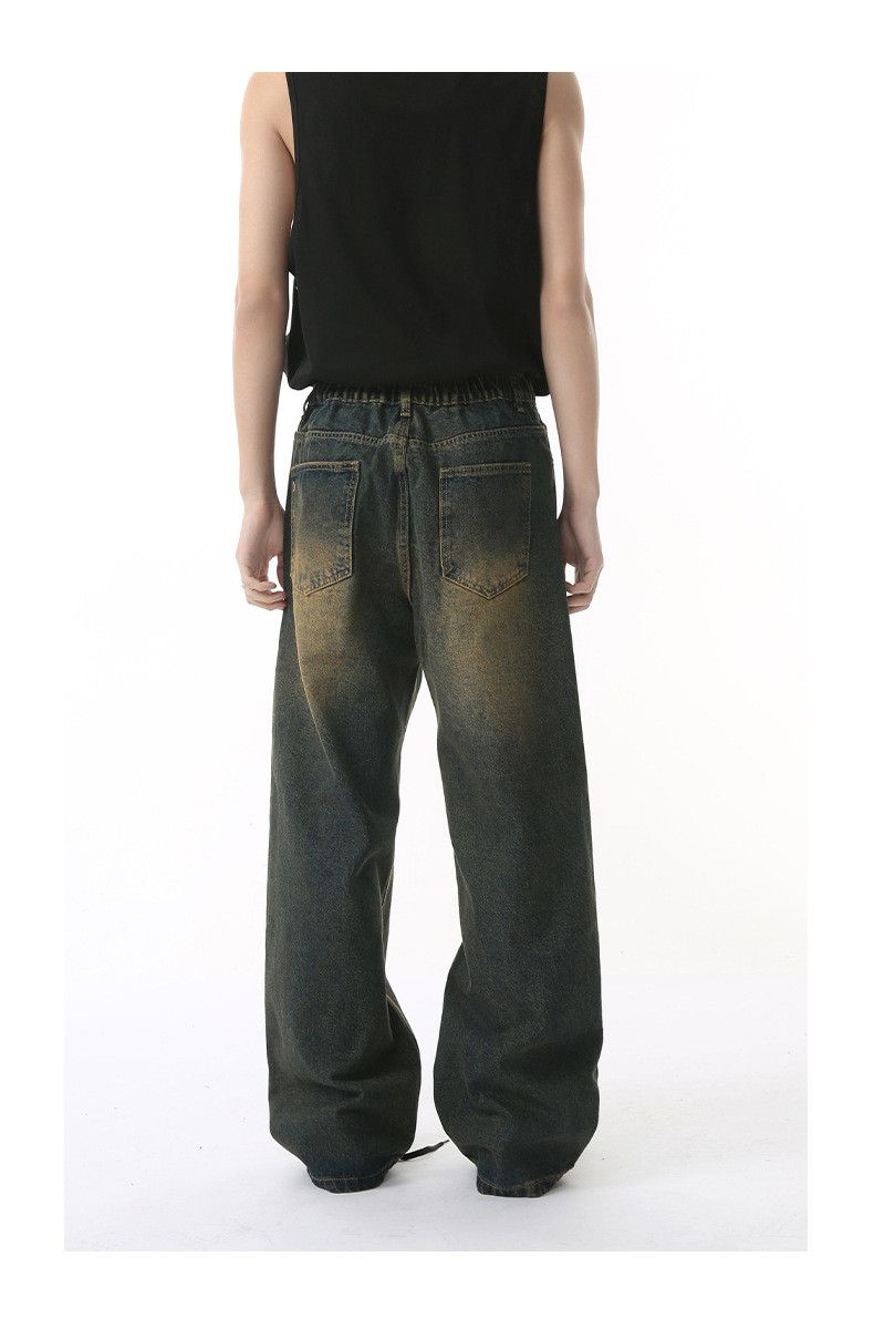 Japanese Brand Japanese retro straight leg distressed Vibe washed jeans Size US 32 / EU 48 - 5 Thumbnail