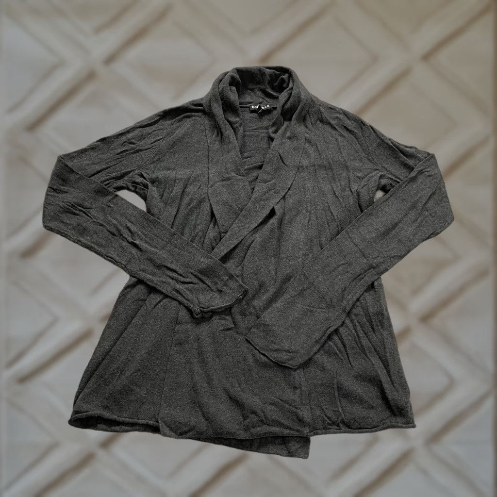 Express Express Cardigan Sweater Womens Medium Gray Knit Business Casual Lightweight Long Sleeve Size M / US 6-8 / IT 42-44 - 1 Thumbnail