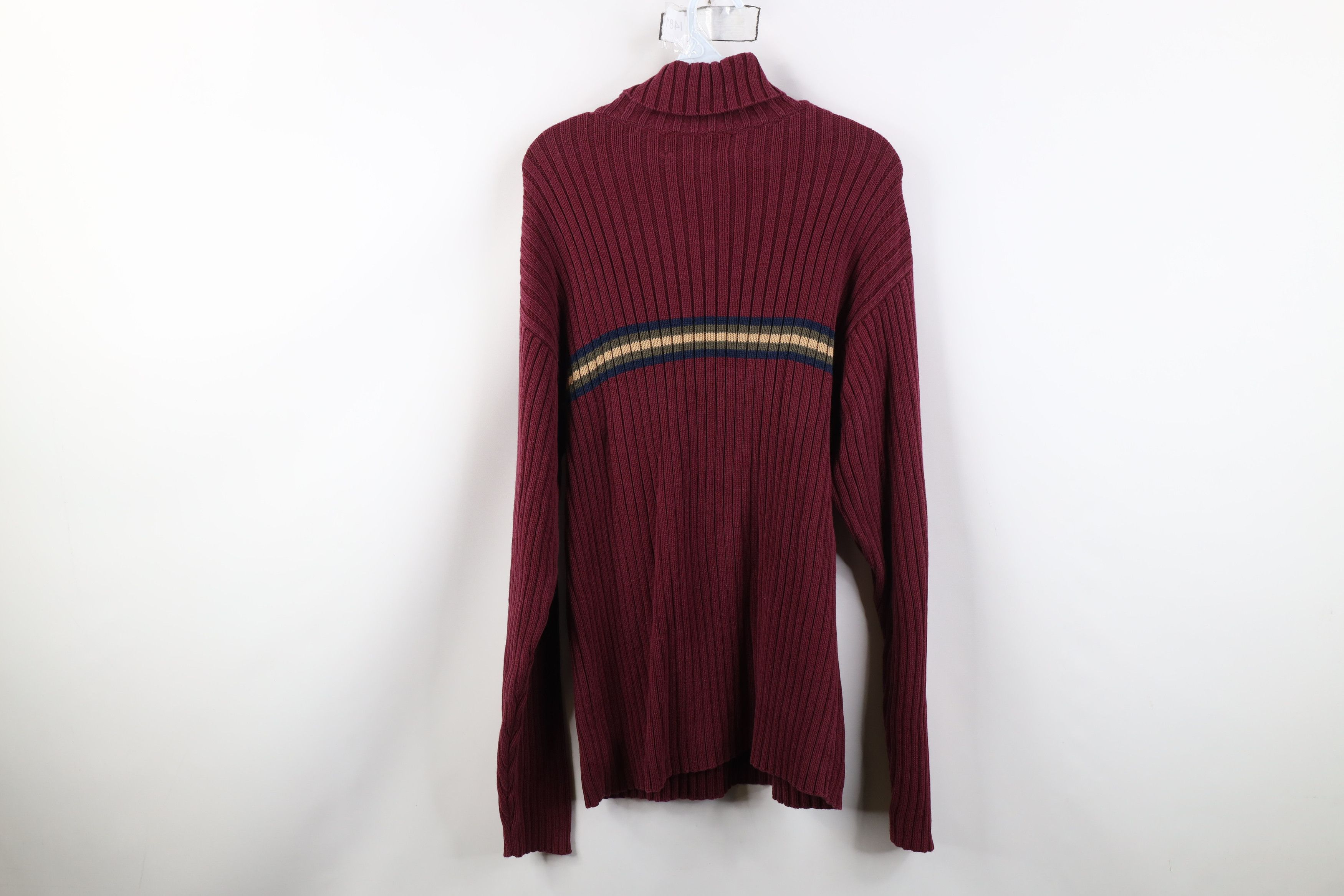 Vintage Vintage 90s Streetwear Heavy Ribbed Knit Turtleneck Sweater Size US M / EU 48-50 / 2 - 9 Thumbnail