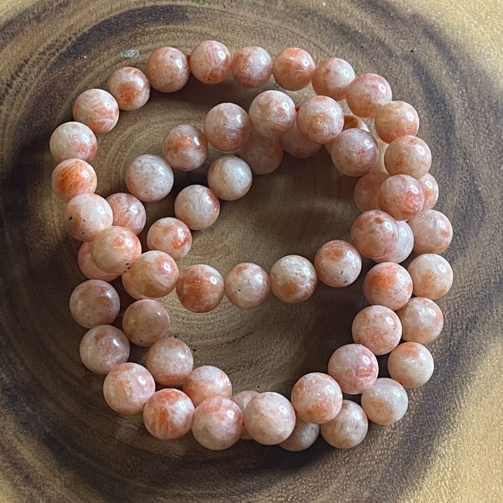 Other Sunstone stretch beaded bracelet 7” crystal healing beads 10mm Norse Viking Size ONE SIZE - 3 Thumbnail