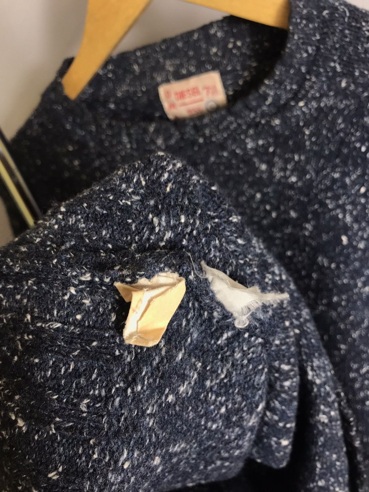 Diesel × Vintage Rare Diesel DMB 1955 Sweater Wool Knit Blue Long Sleeve Size US L / EU 52-54 / 3 - 8 Thumbnail