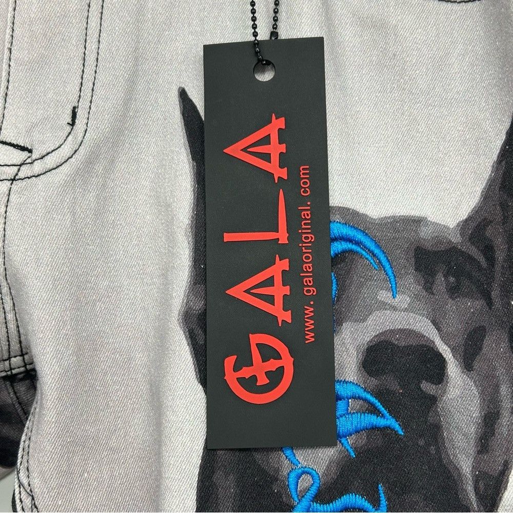 Other Gala Jeans NWT $180 Doberman Dog Graphic Gothic Streetwear Size US 36 / EU 52 - 14 Thumbnail