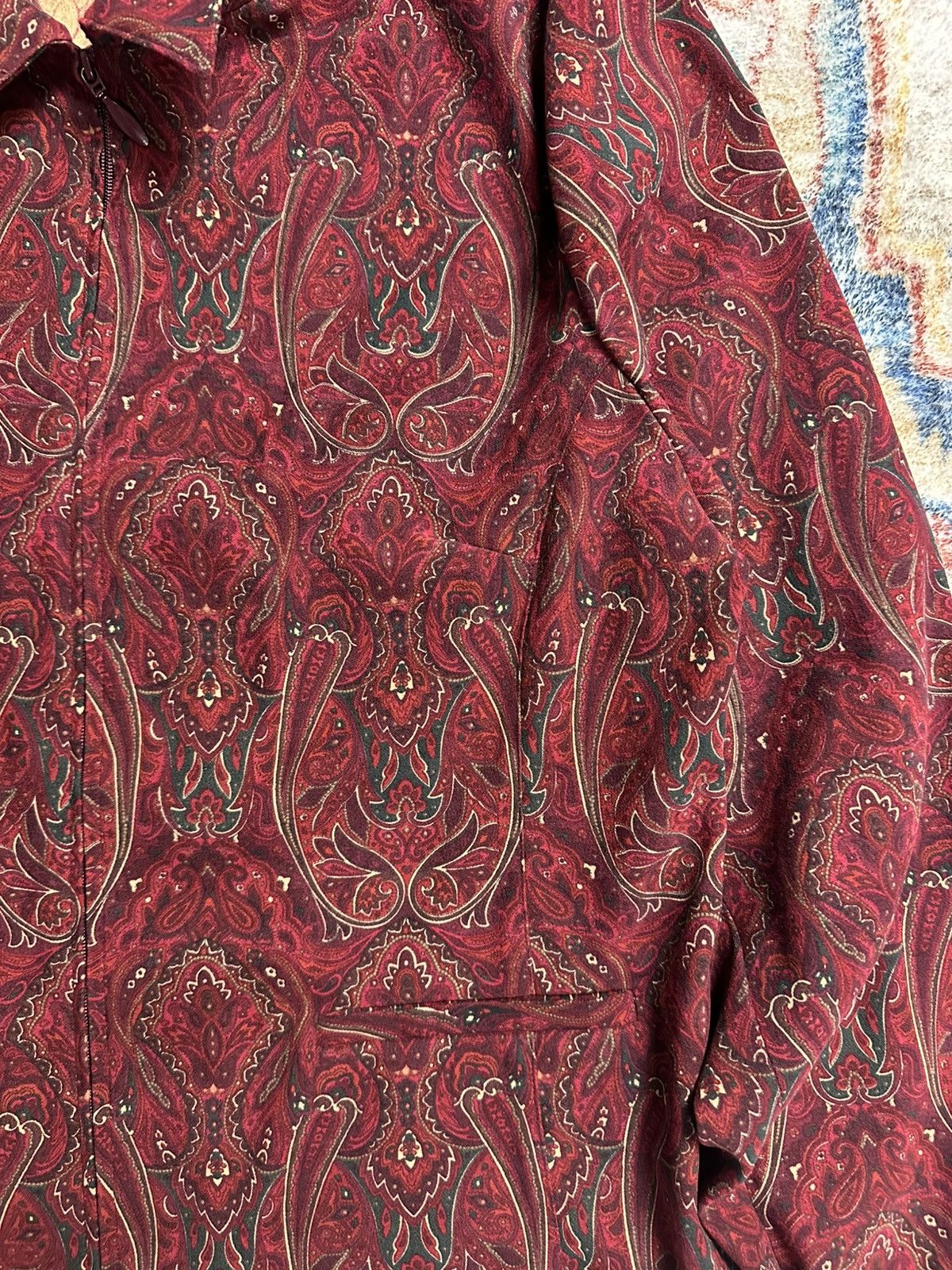 Vintage Vintage Tradition Paisley Zip-up Light Jacket Large Size L / US 10 / IT 46 - 4 Thumbnail