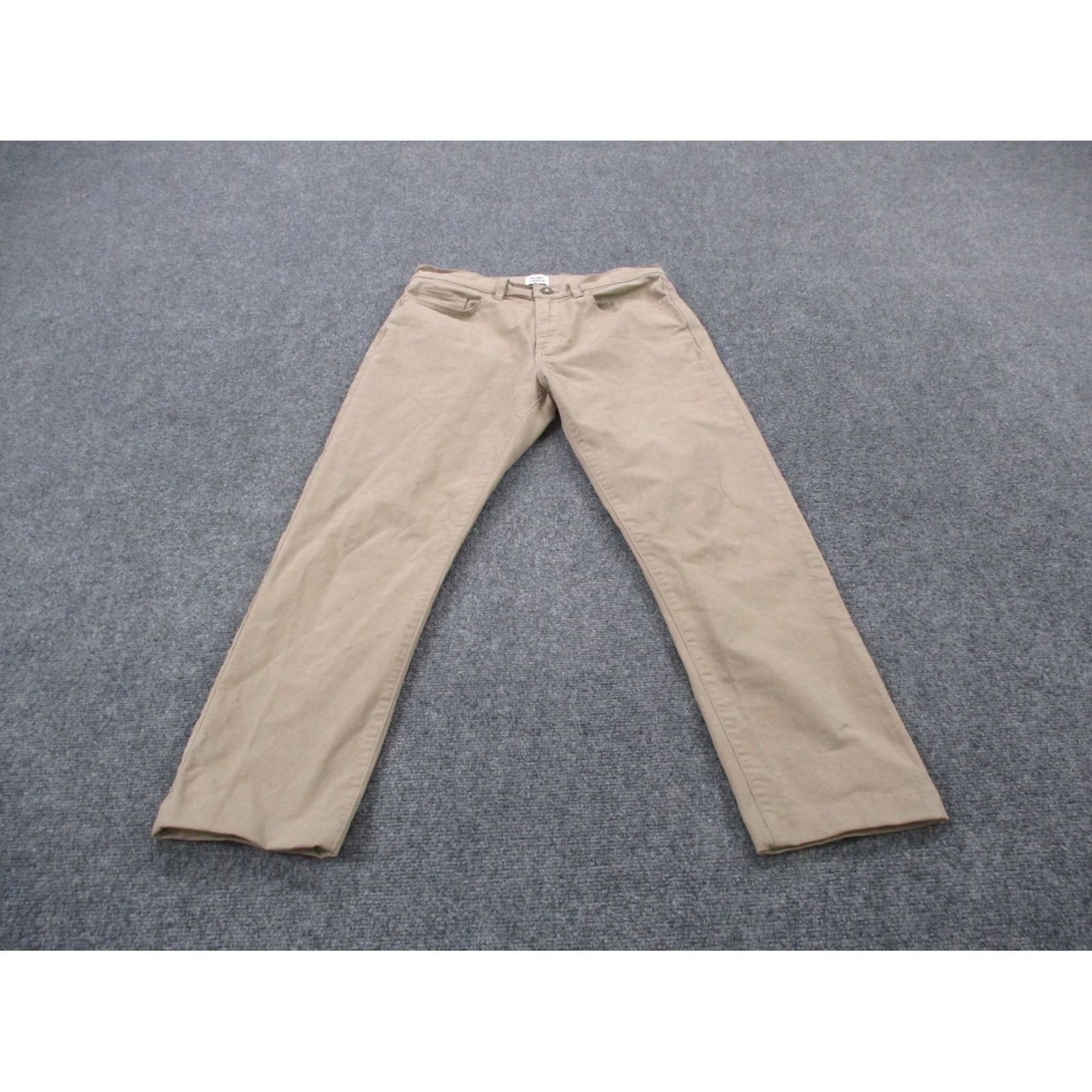 Flint And Tinder Flint and Tinder Pants Mens 30 X 30 Beige Straight Tapered Fit Business Khaki Pants Size US 30 / EU 46 - 2 Thumbnail